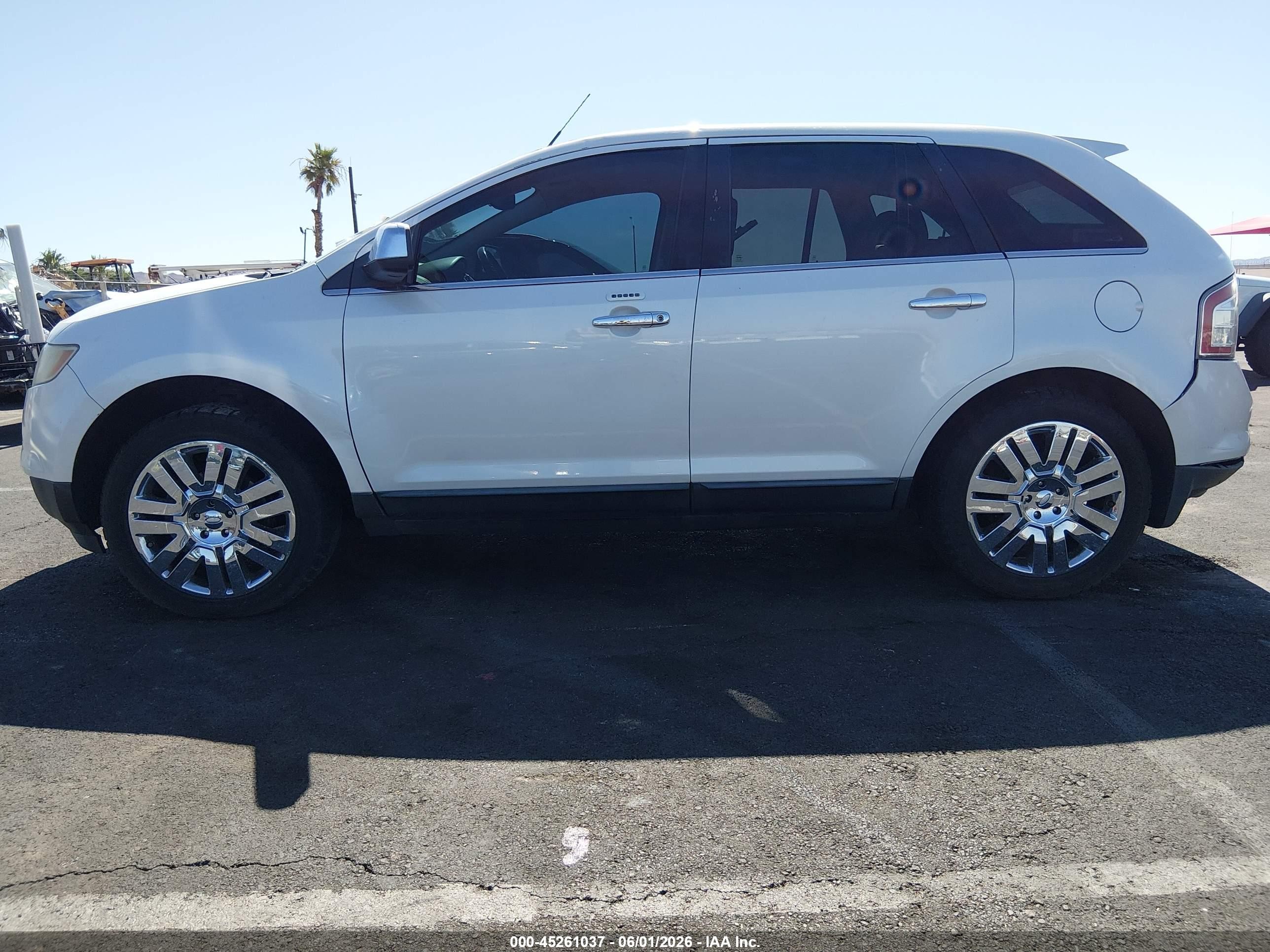 2009 Ford Edge Limited White vin: 2FMDK39C79BA86375