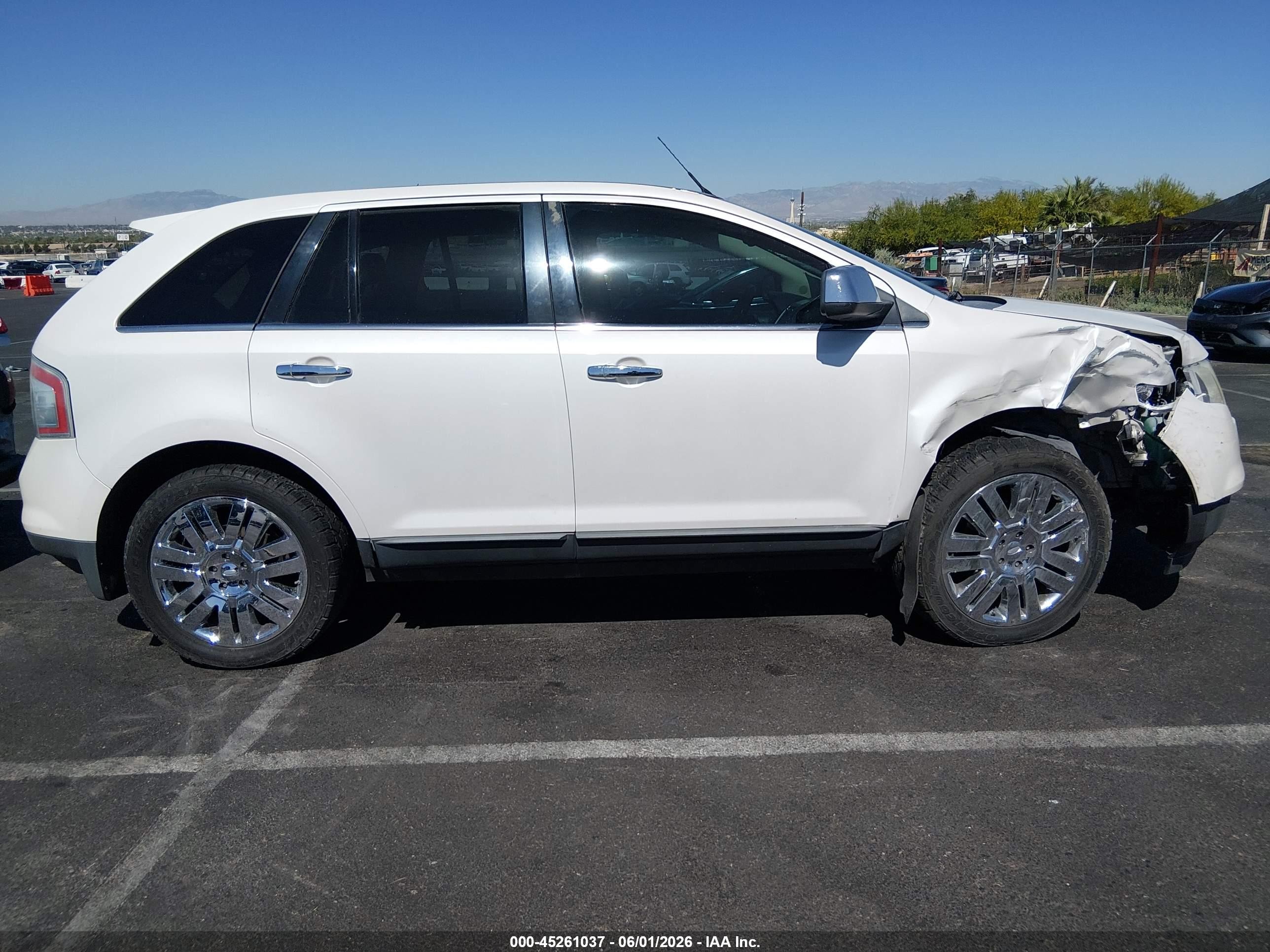 2009 Ford Edge Limited White vin: 2FMDK39C79BA86375
