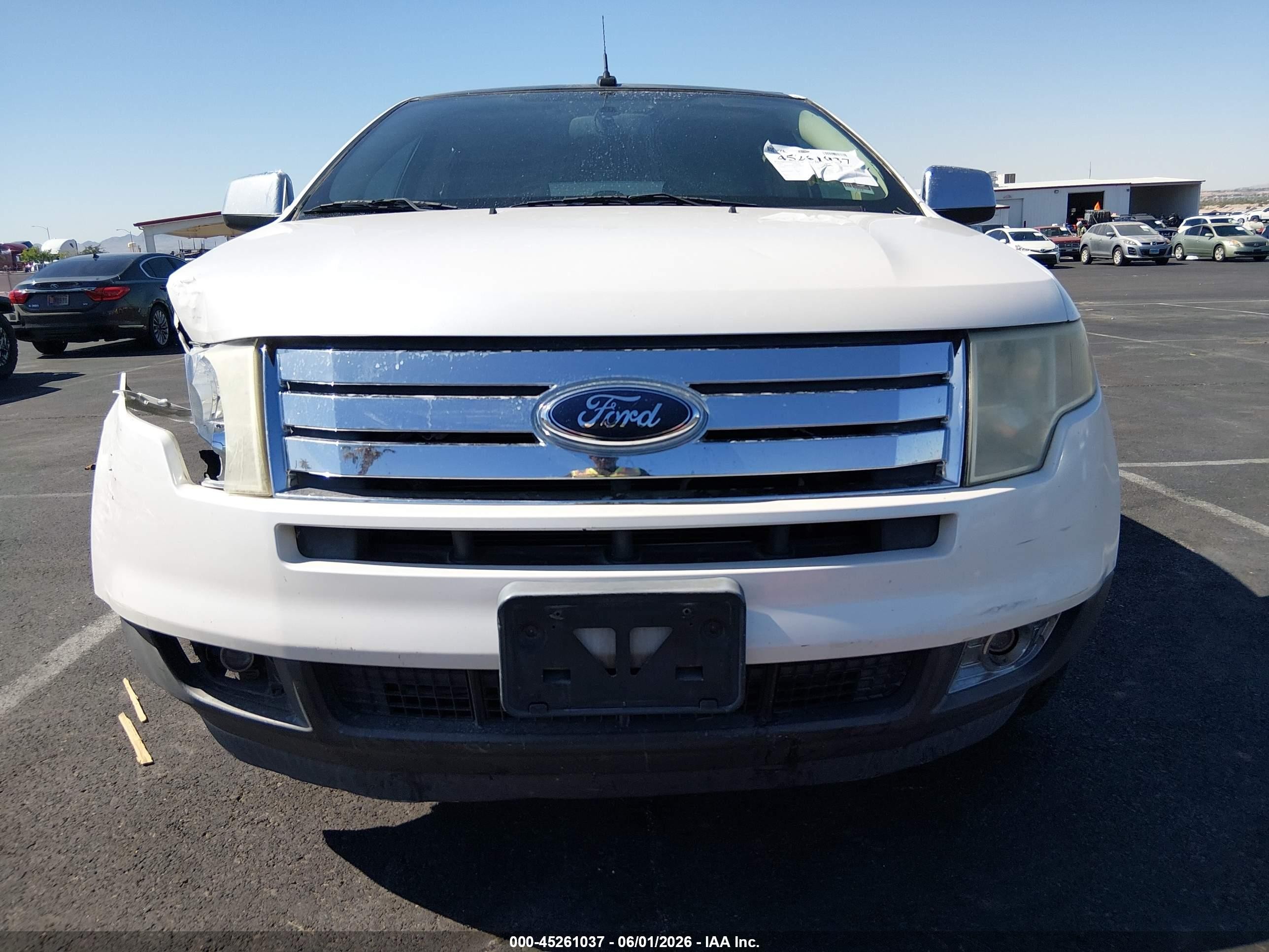 2009 Ford Edge Limited White vin: 2FMDK39C79BA86375