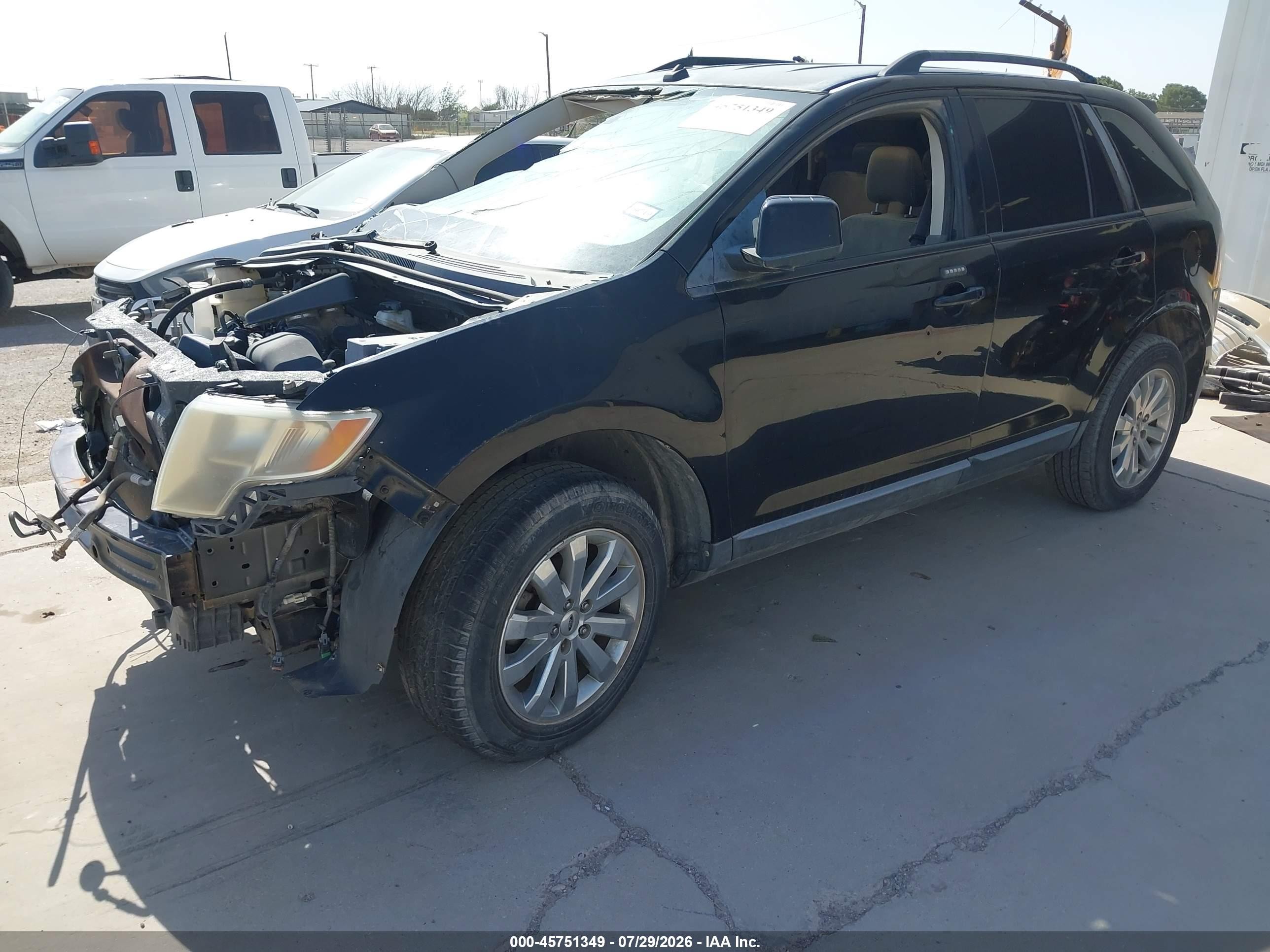 2007 Ford Edge Sel Plus Black vin: 2FMDK39C87BA25453
