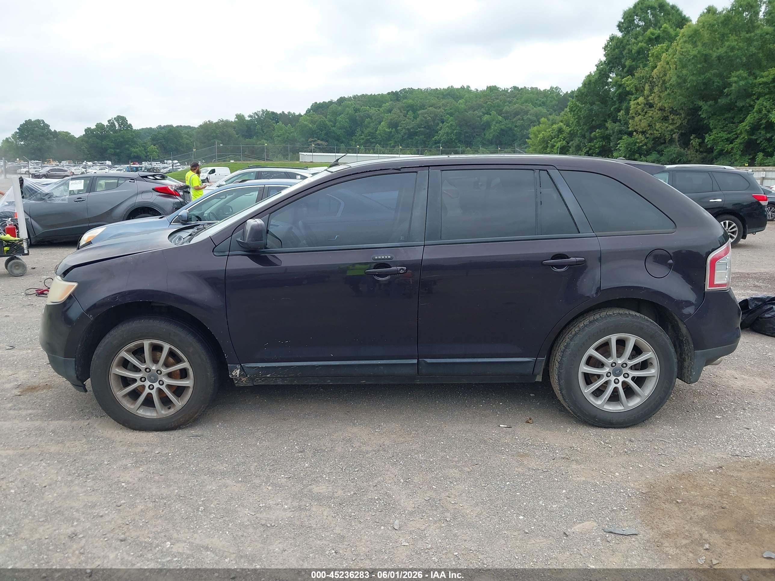 2007 Ford Edge Sel Plus Черный vin: 2FMDK39C87BA93042