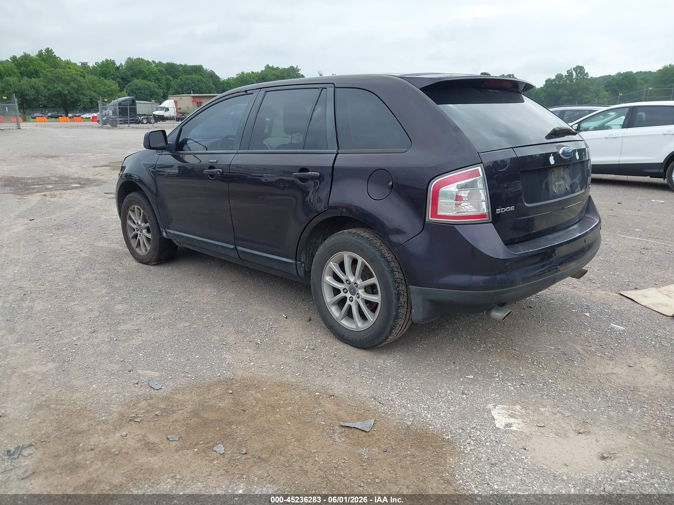 2007 Ford Edge Sel Plus Черный vin: 2FMDK39C87BA93042