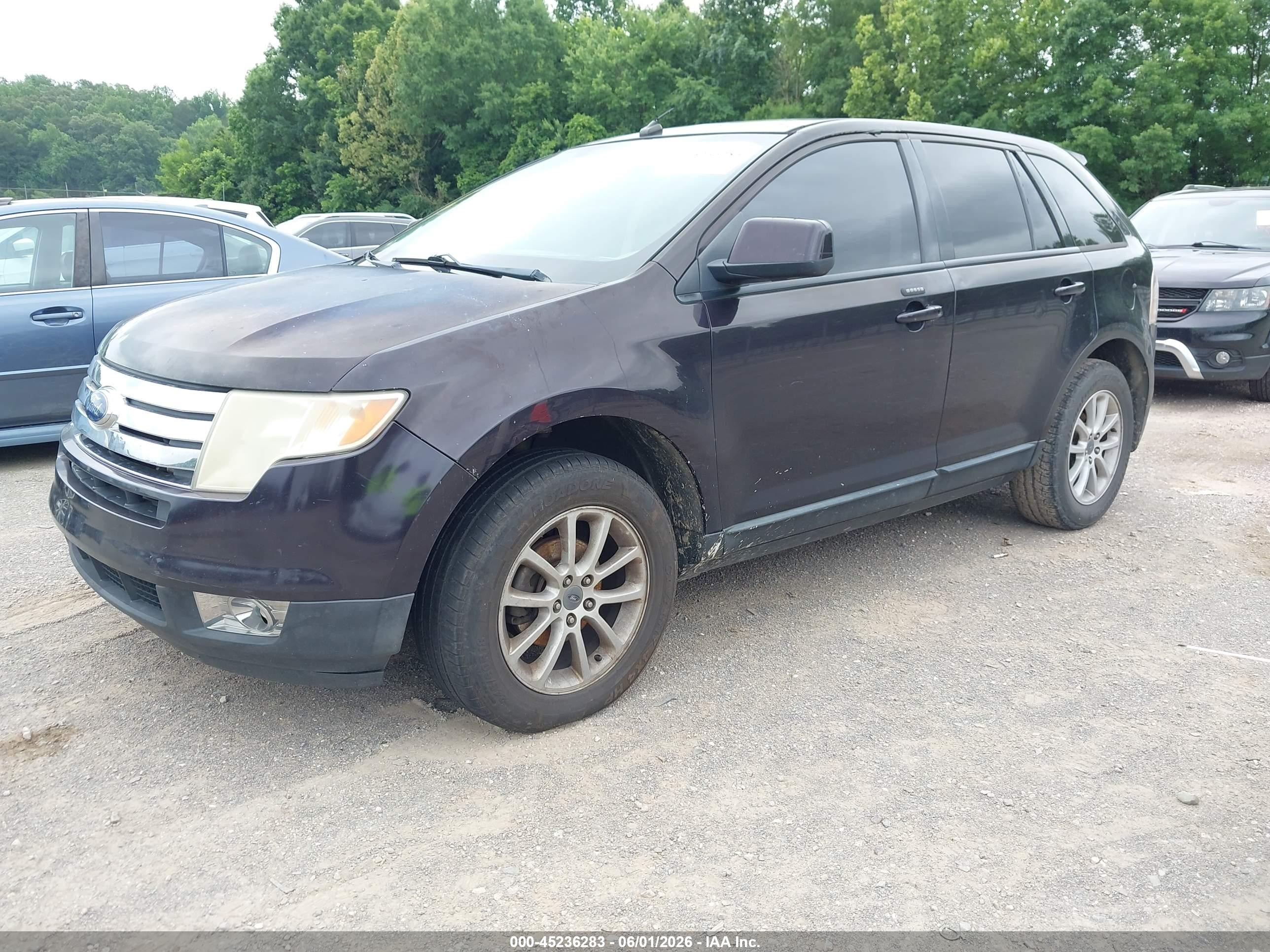 2007 Ford Edge Sel Plus Черный vin: 2FMDK39C87BA93042
