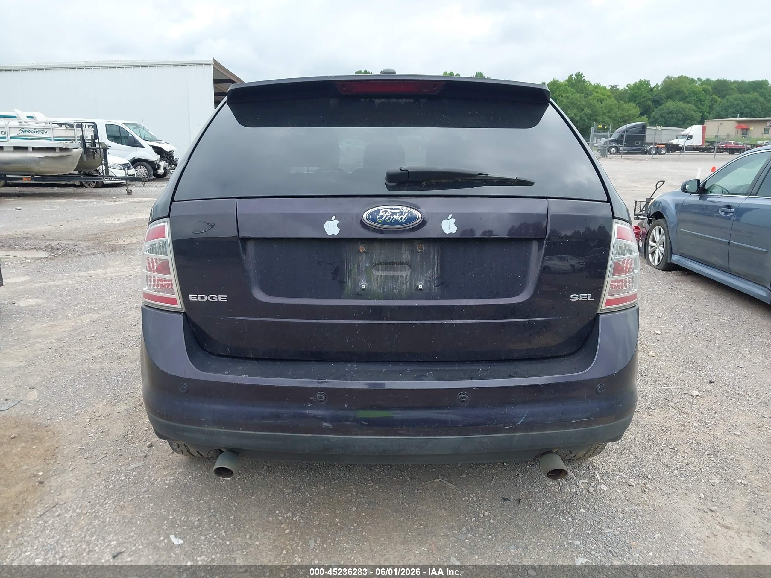 2007 Ford Edge Sel Plus Черный vin: 2FMDK39C87BA93042