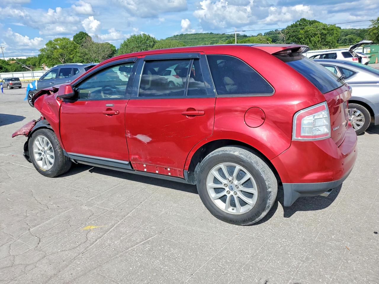 2007 Ford Edge Sel Plus Maroon vin: 2FMDK39C87BA97222