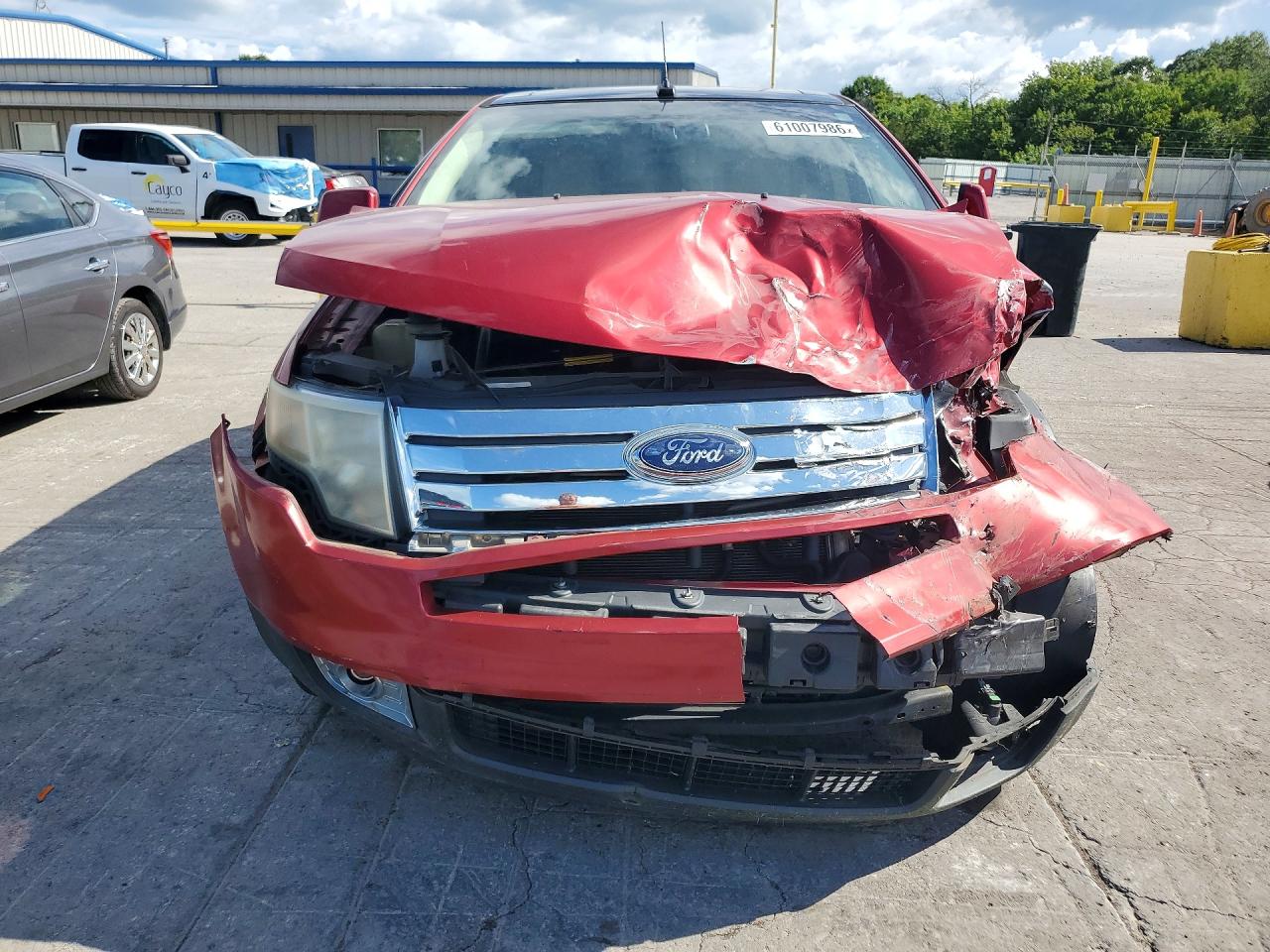 2007 Ford Edge Sel Plus Maroon vin: 2FMDK39C87BA97222