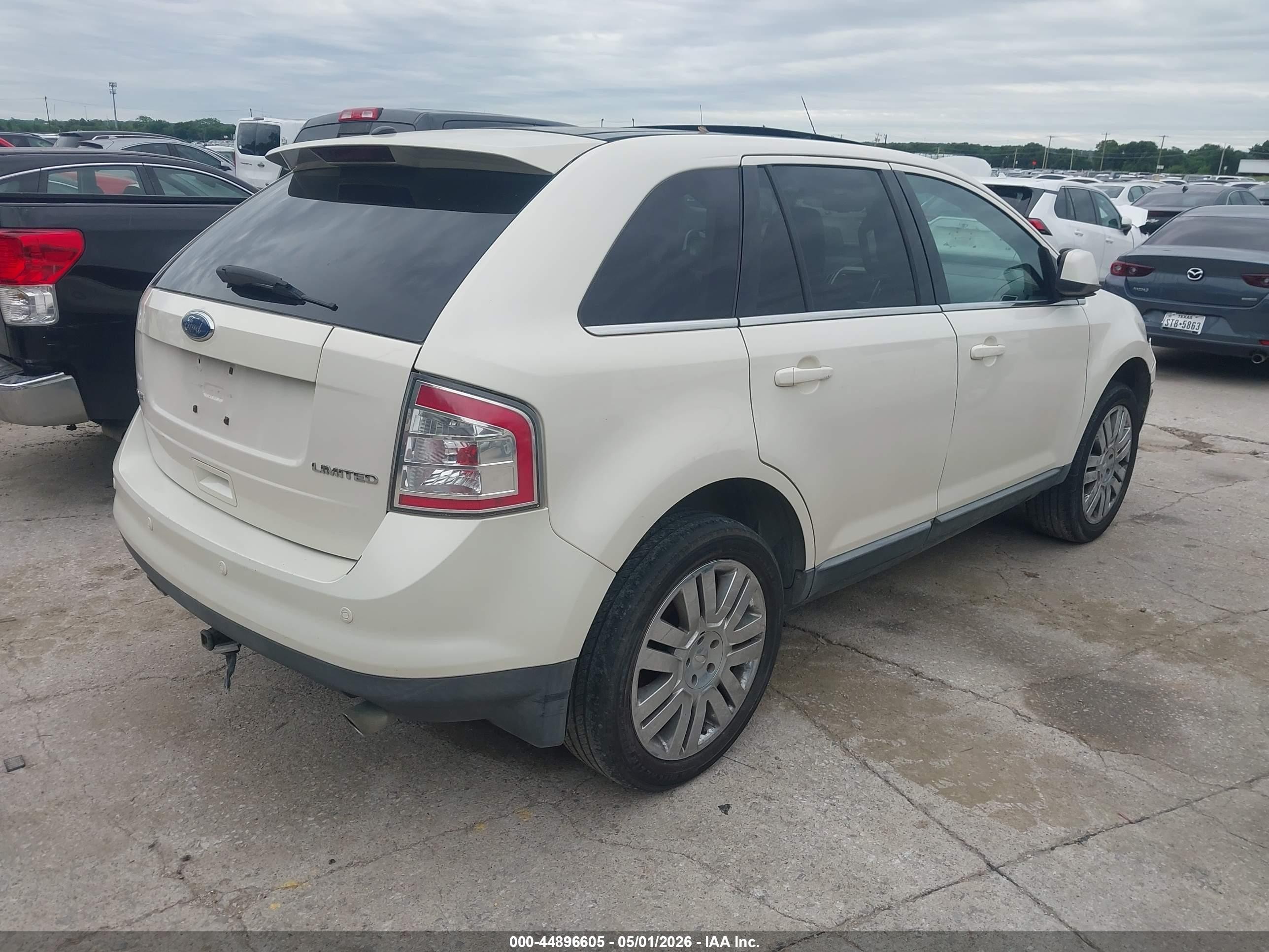2008 Ford Edge Limited White vin: 2FMDK39C88BA35840