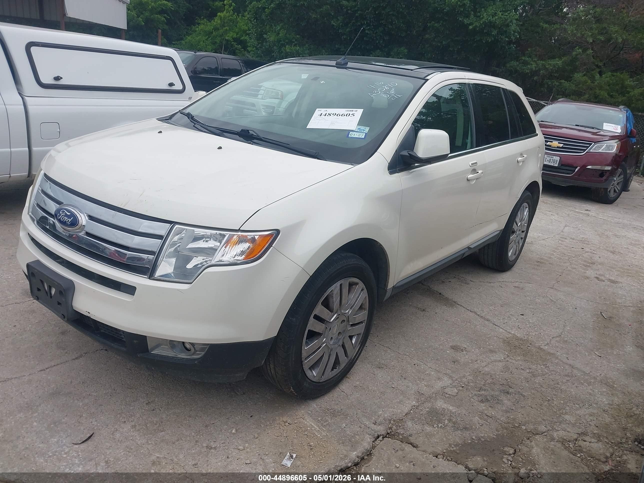 2008 Ford Edge Limited White vin: 2FMDK39C88BA35840