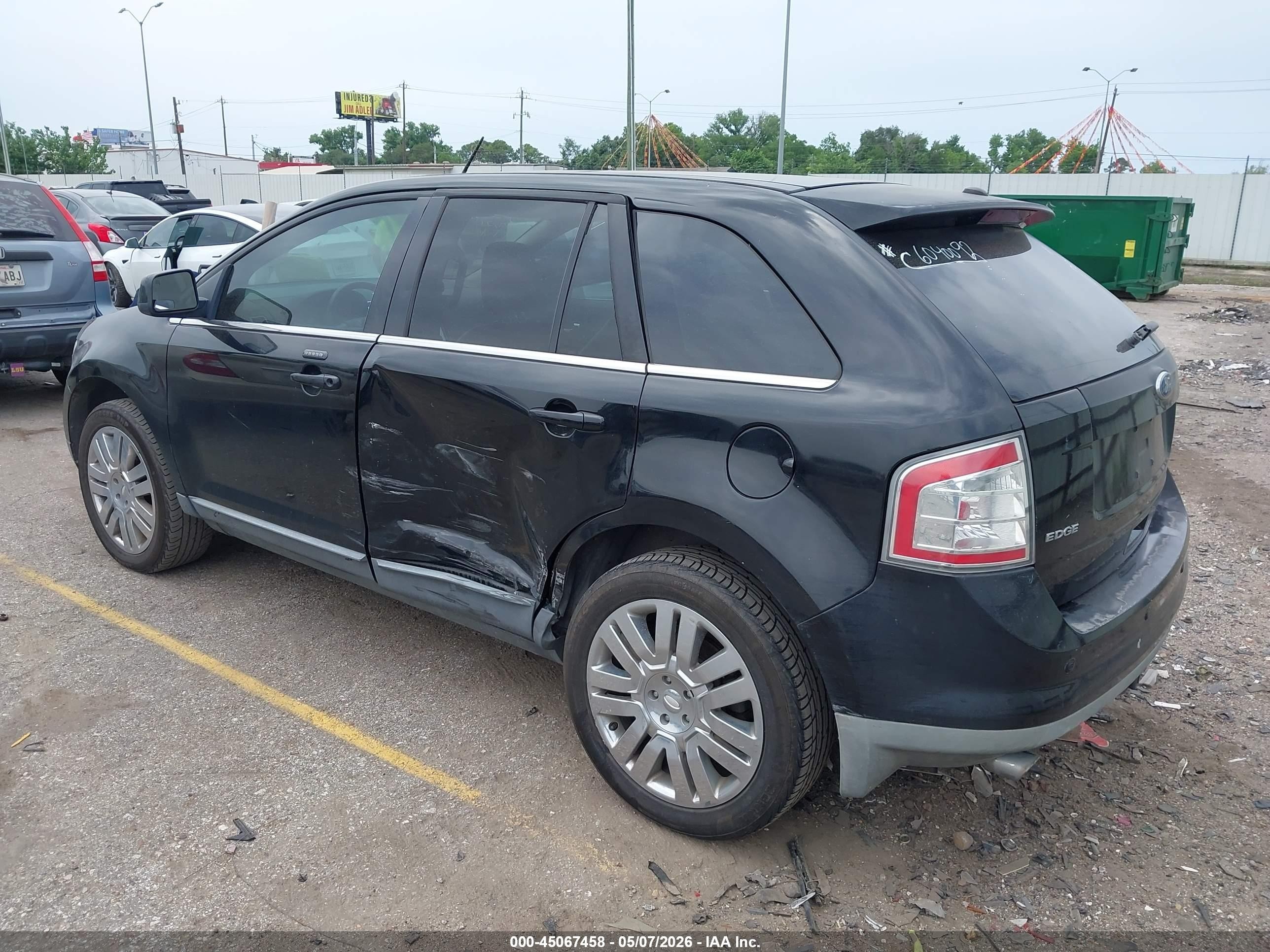 2008 Ford Edge Limited Черный vin: 2FMDK39C88BA40925