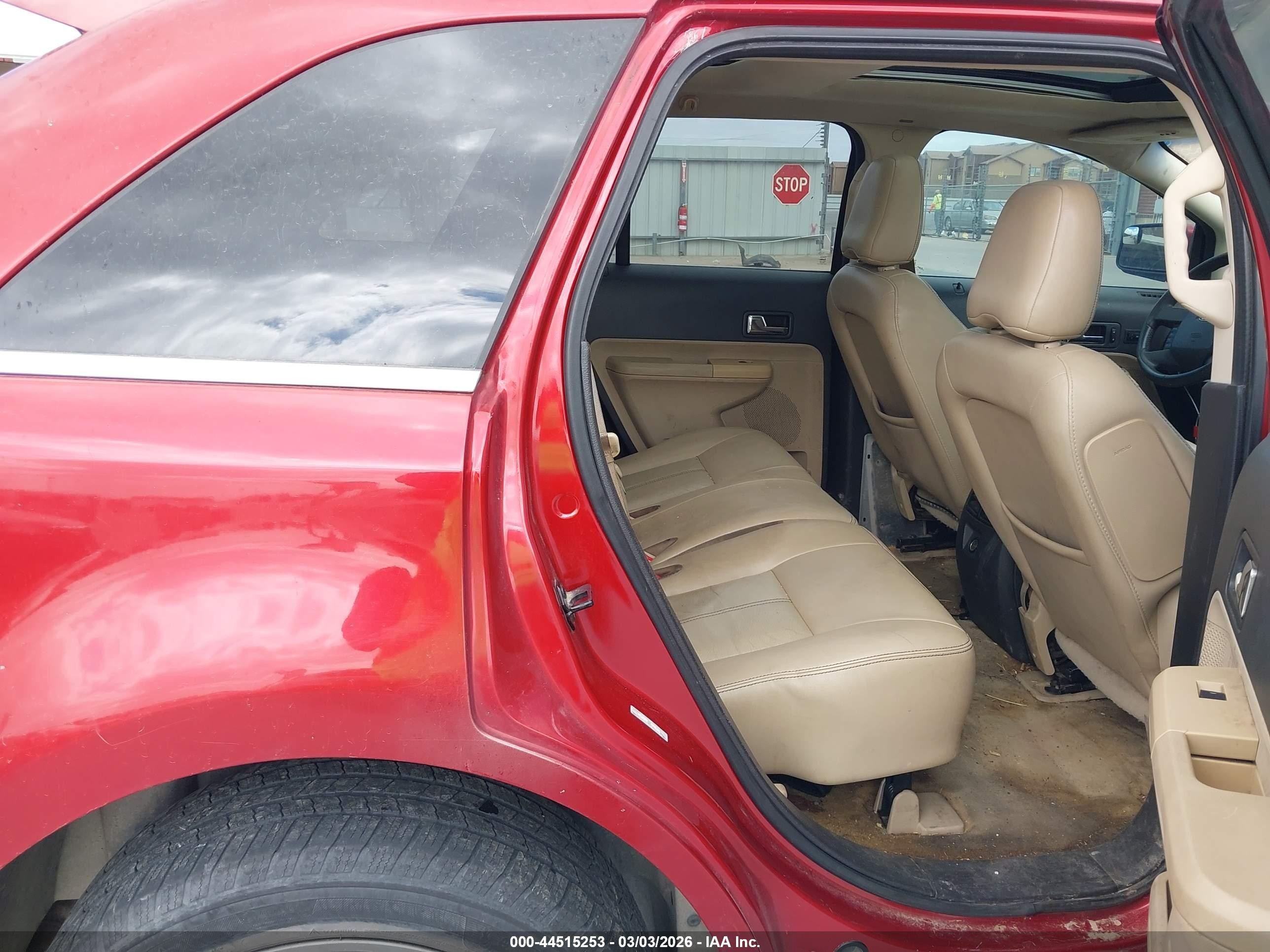 2008 Ford Edge Limited Red vin: 2FMDK39C88BA87064