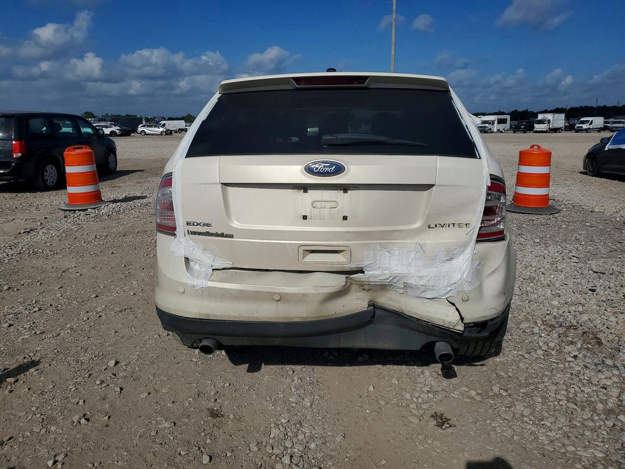 2008 Ford Edge Limited White vin: 2FMDK39C88BA89655