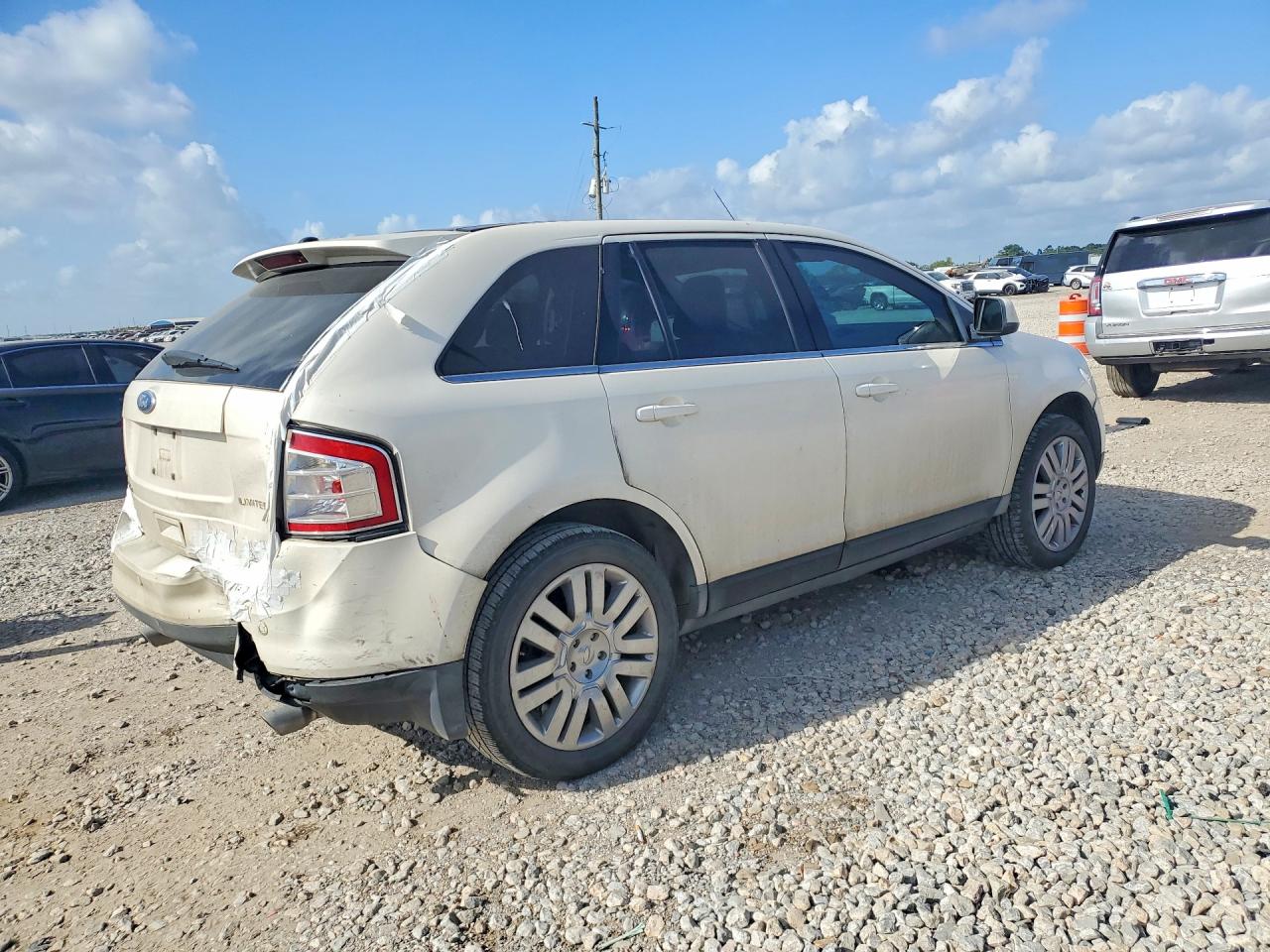 2008 Ford Edge Limited White vin: 2FMDK39C88BA89655