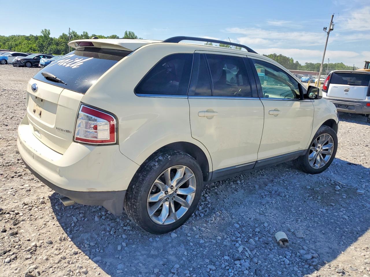2008 Ford Edge Limited White vin: 2FMDK39C88BA97786