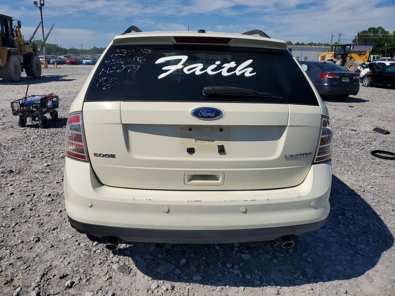2008 Ford Edge Limited White vin: 2FMDK39C88BA97786