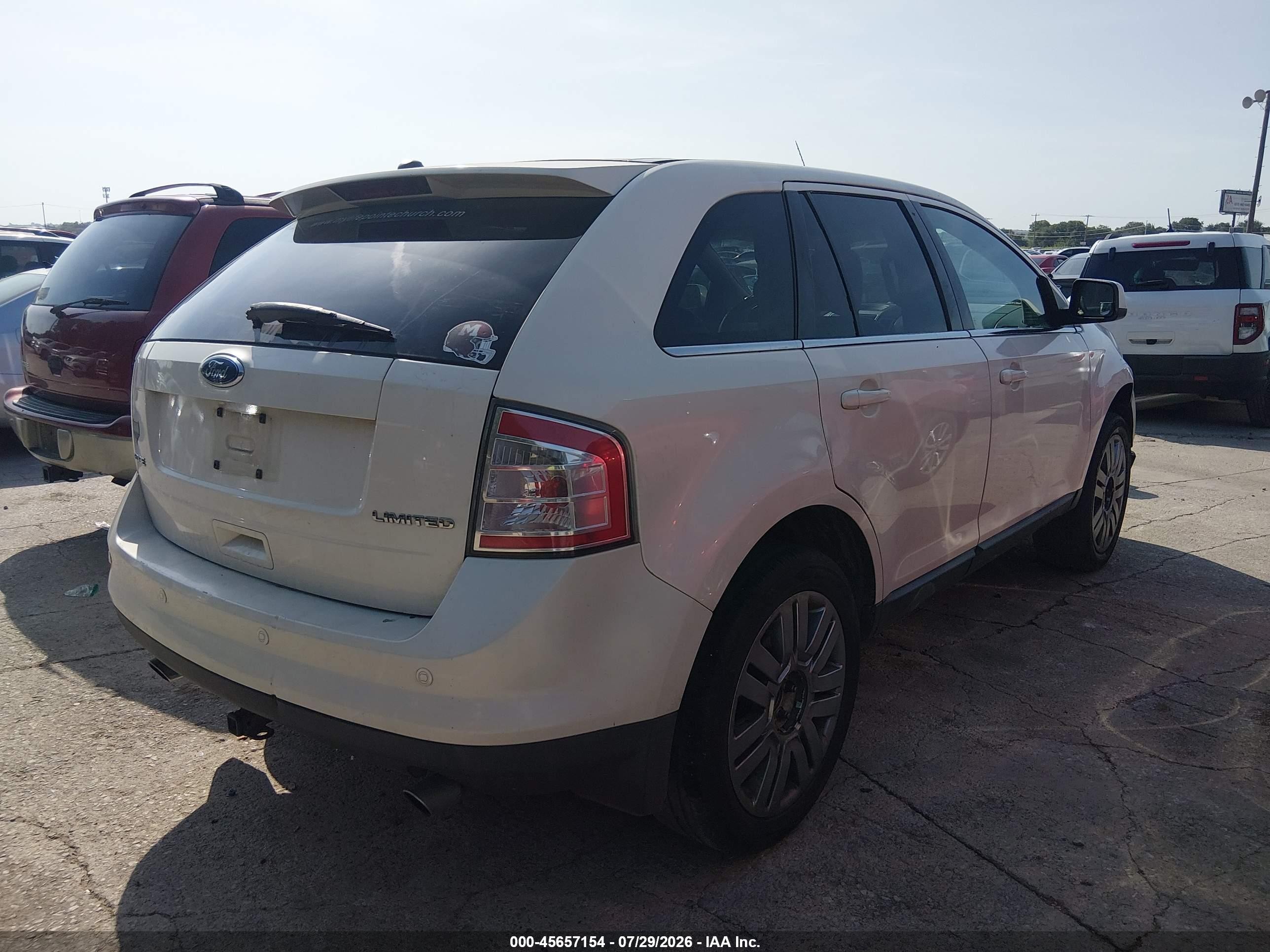 2008 Ford Edge Limited Cream vin: 2FMDK39C88BB16823