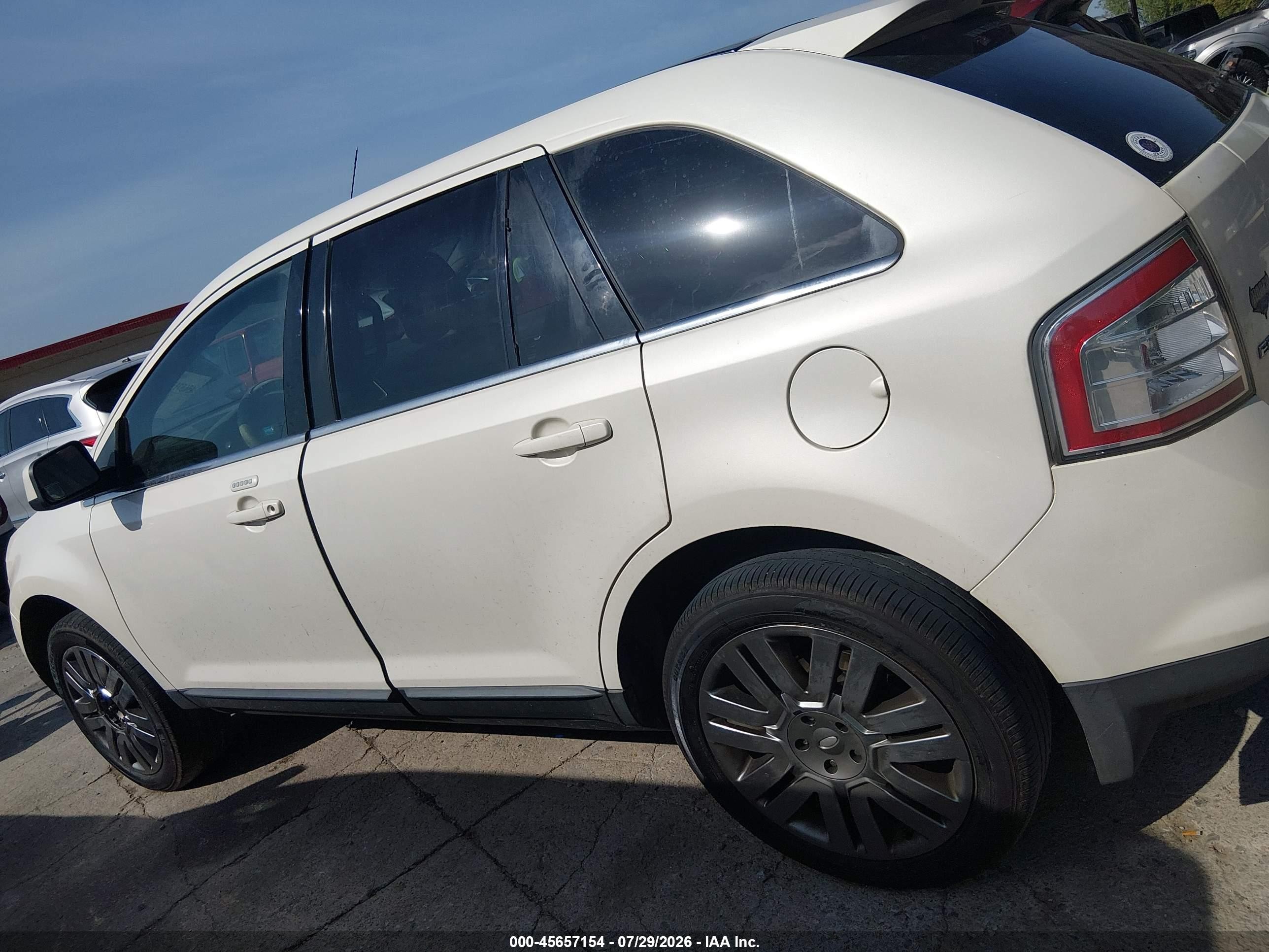 2008 Ford Edge Limited Cream vin: 2FMDK39C88BB16823