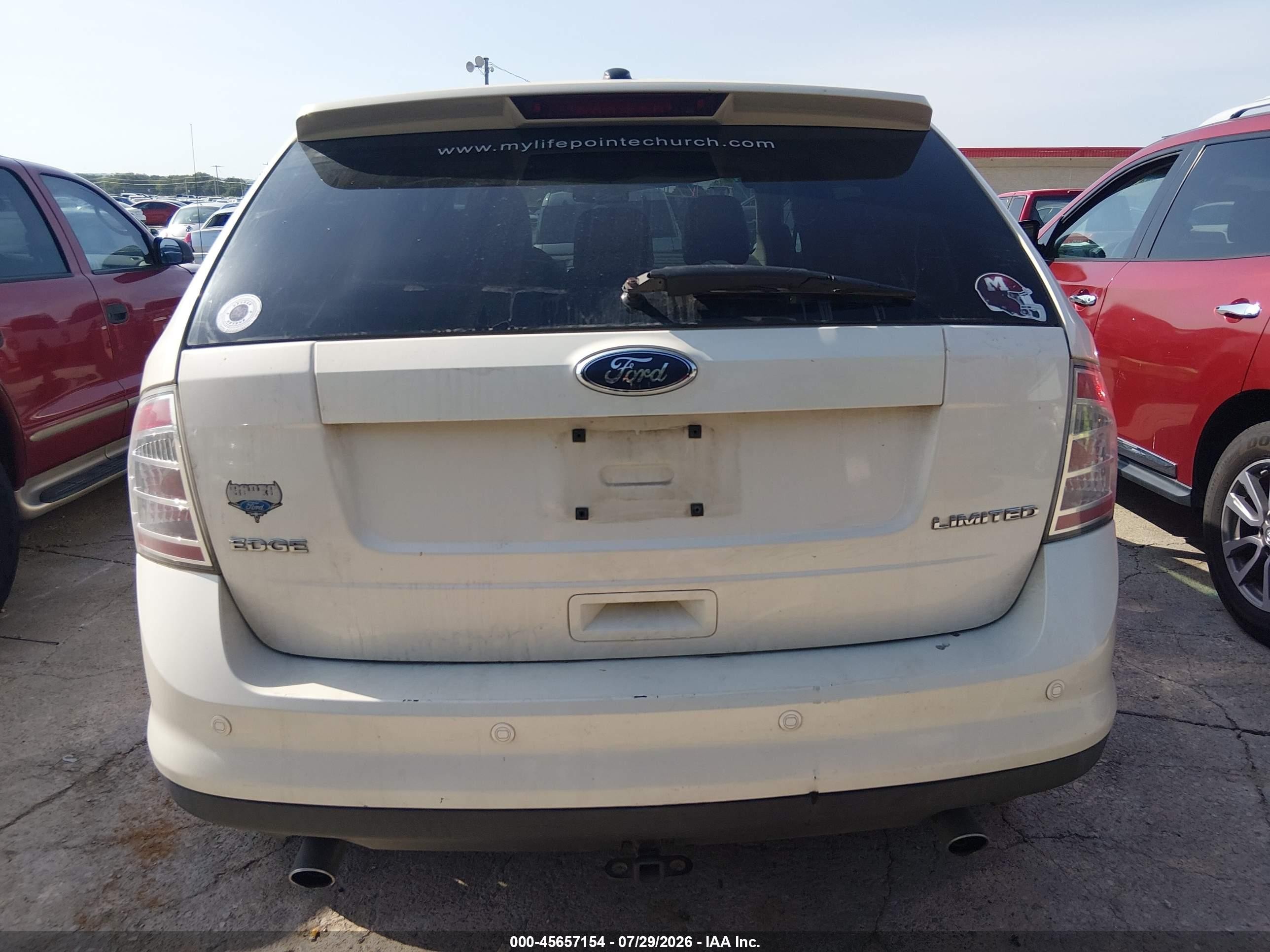 2008 Ford Edge Limited Cream vin: 2FMDK39C88BB16823