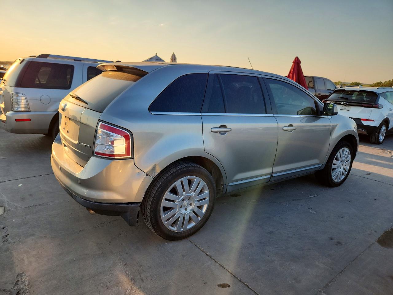 2008 Ford Edge Limited Silver vin: 2FMDK39C88BB35985