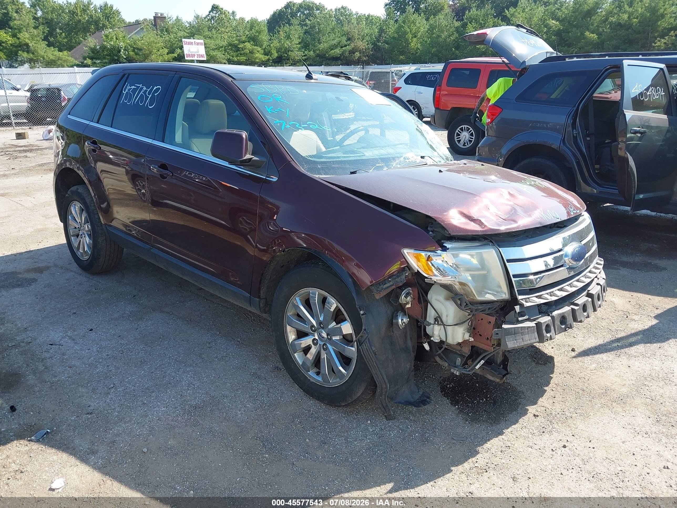 2009 Ford Edge Limited Brown vin: 2FMDK39C89BA41946