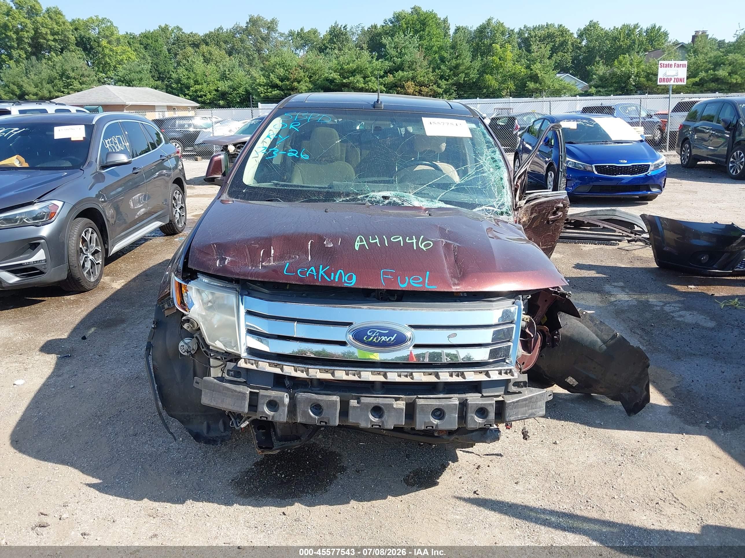 2009 Ford Edge Limited Brown vin: 2FMDK39C89BA41946