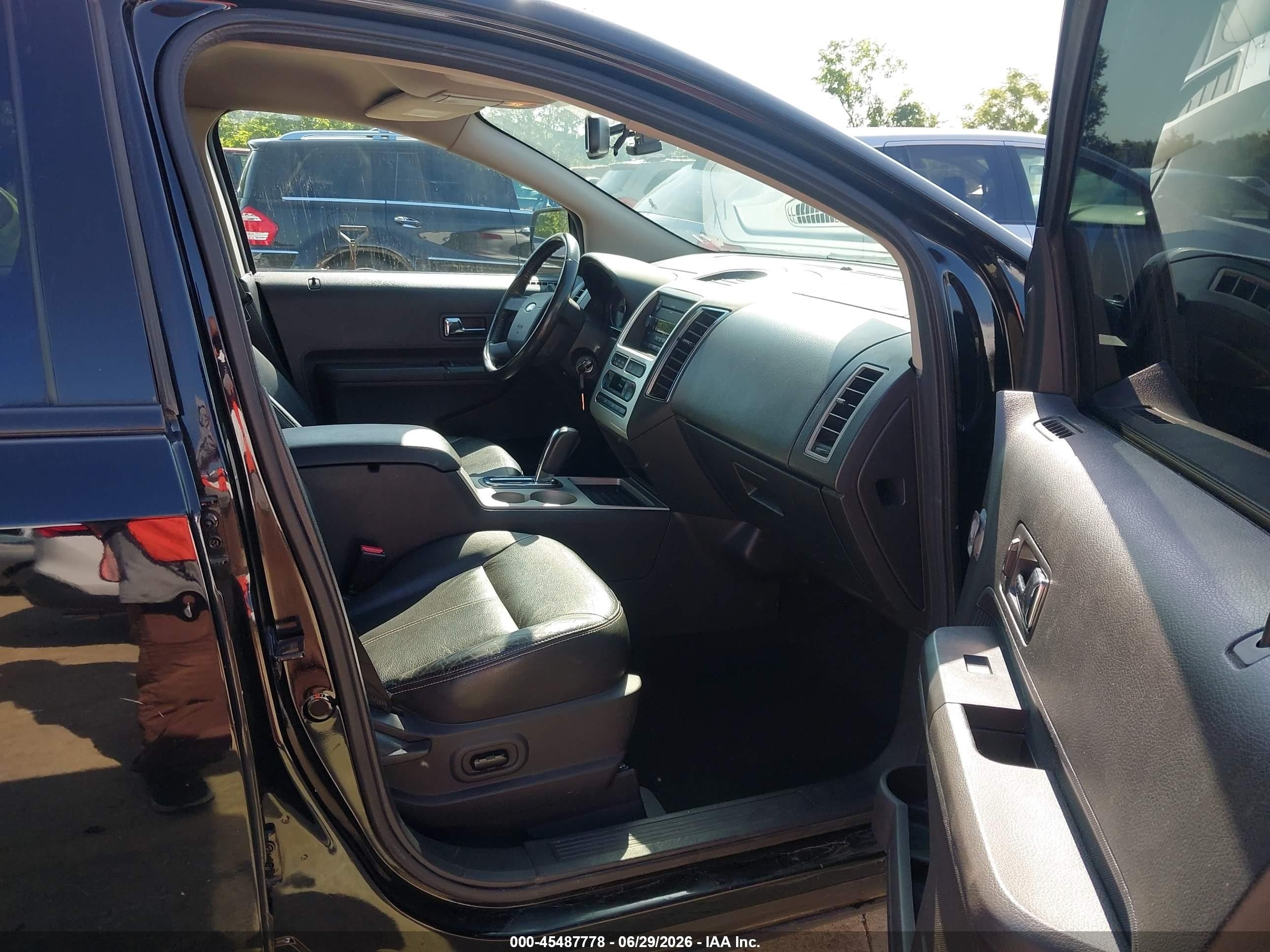 2007 Ford Edge Sel Plus Black vin: 2FMDK39C97BA64391
