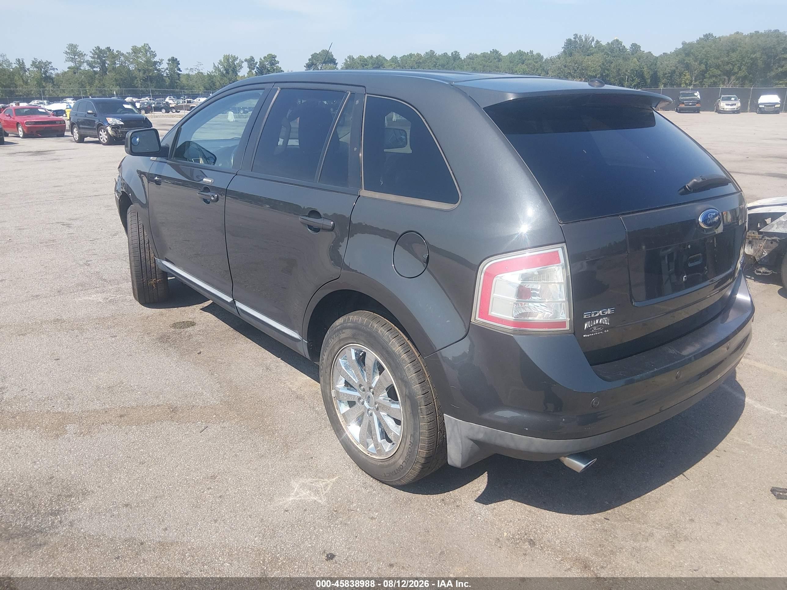 2007 Ford Edge Sel Plus Серый vin: 2FMDK39C97BB05201