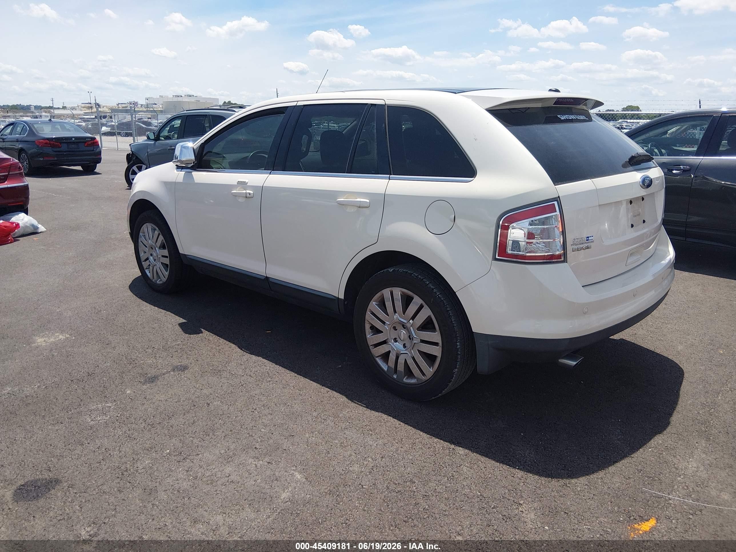 2008 Ford Edge Limited Белый vin: 2FMDK39C98BA57054