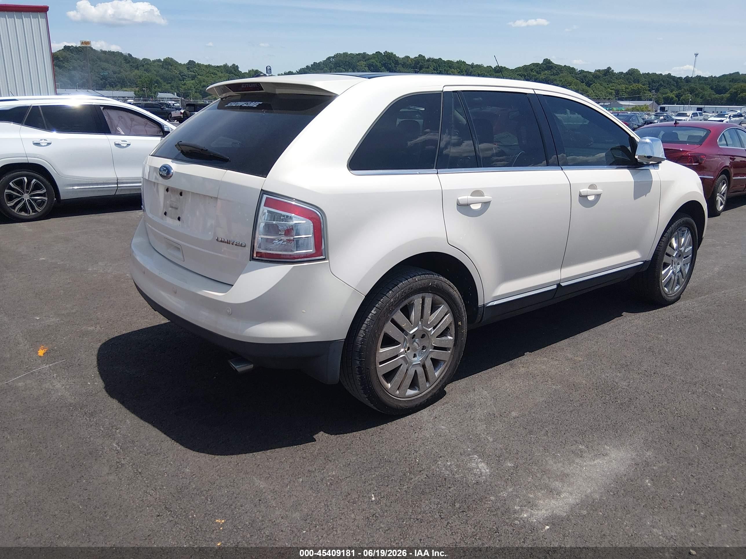 2008 Ford Edge Limited Белый vin: 2FMDK39C98BA57054