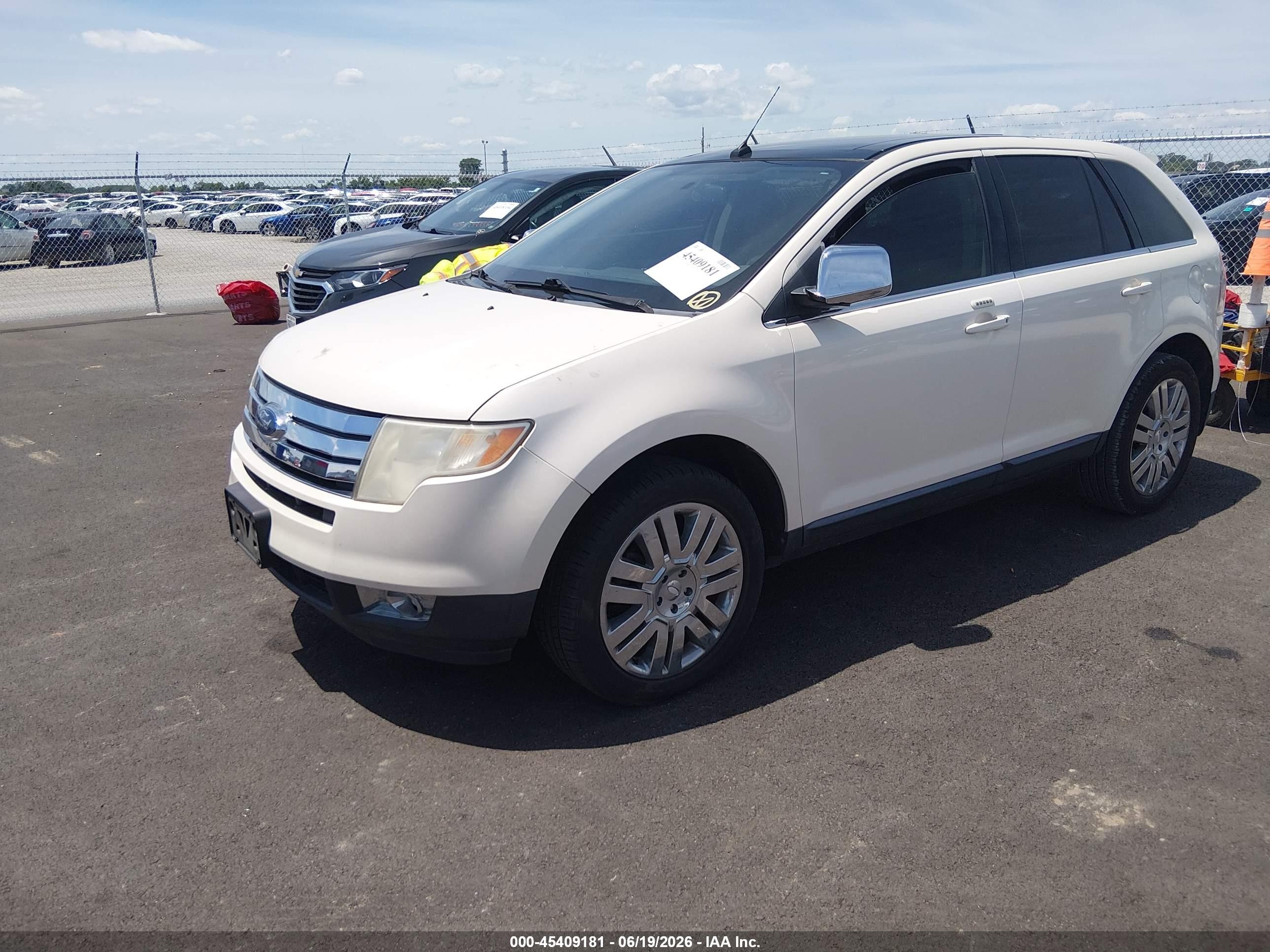 2008 Ford Edge Limited Белый vin: 2FMDK39C98BA57054