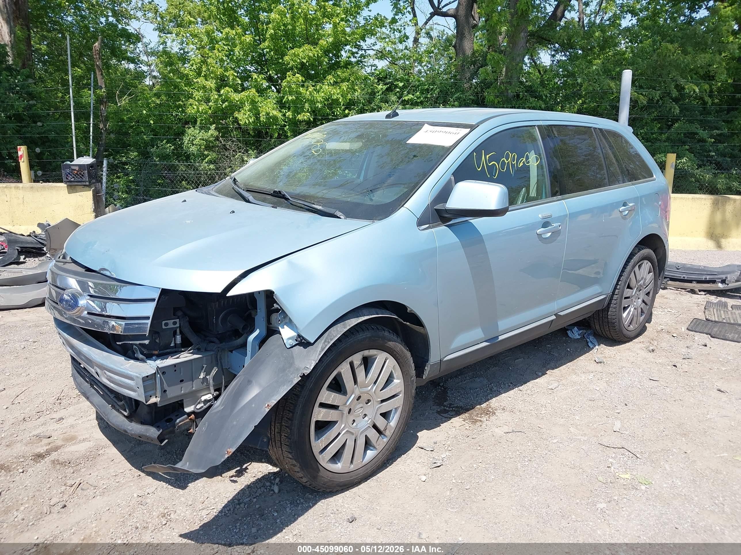 2008 Ford Edge Limited Light Blue vin: 2FMDK39C98BA66742