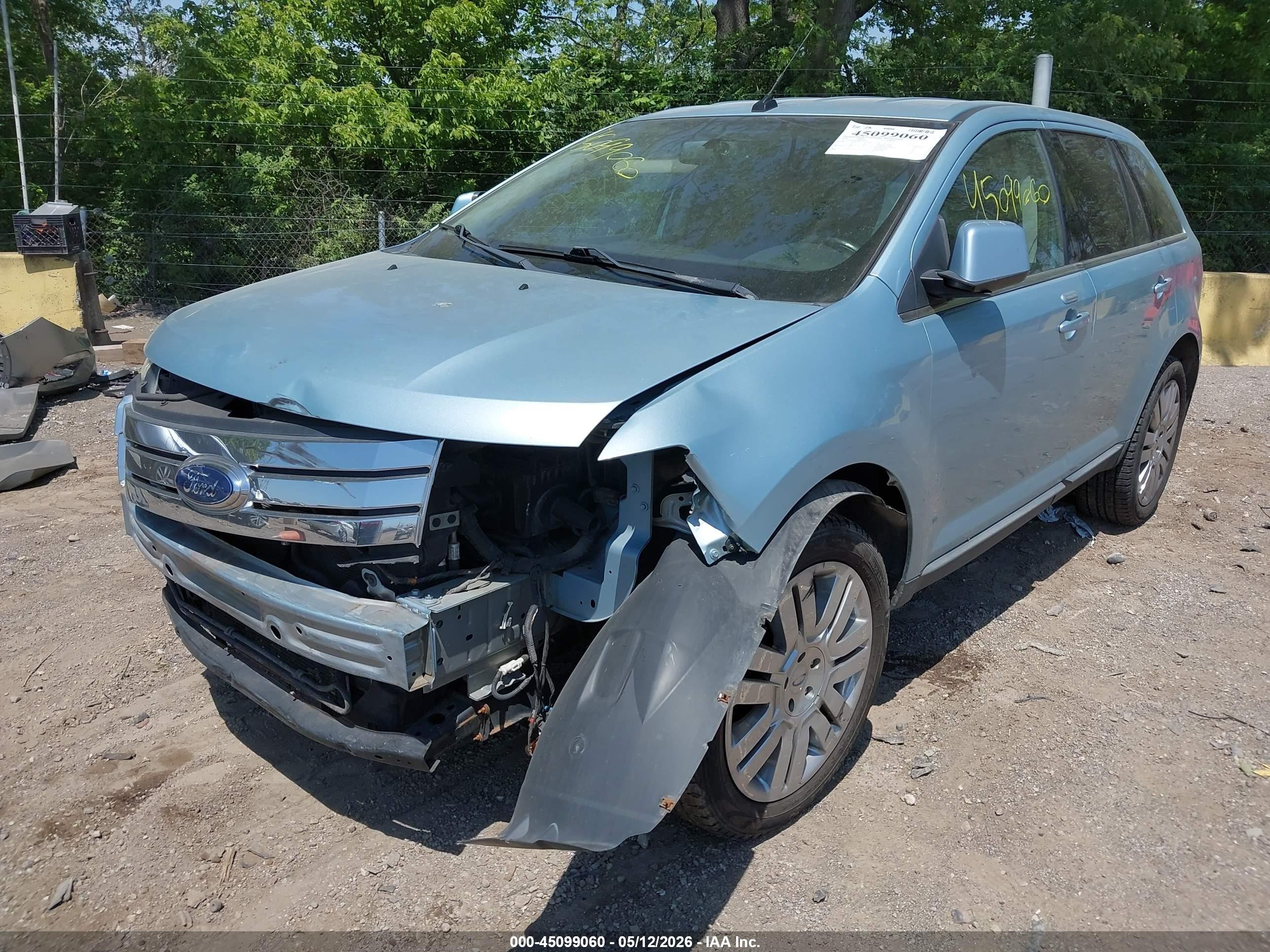 2008 Ford Edge Limited Light Blue vin: 2FMDK39C98BA66742