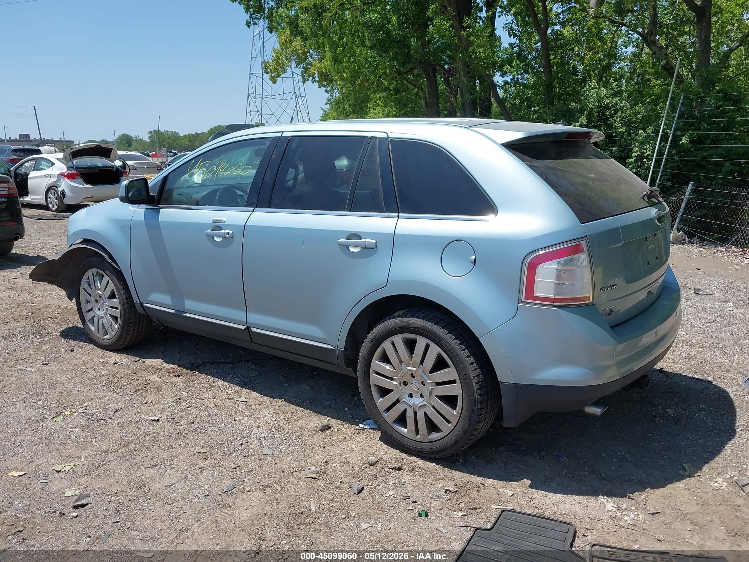 2008 Ford Edge Limited Light Blue vin: 2FMDK39C98BA66742