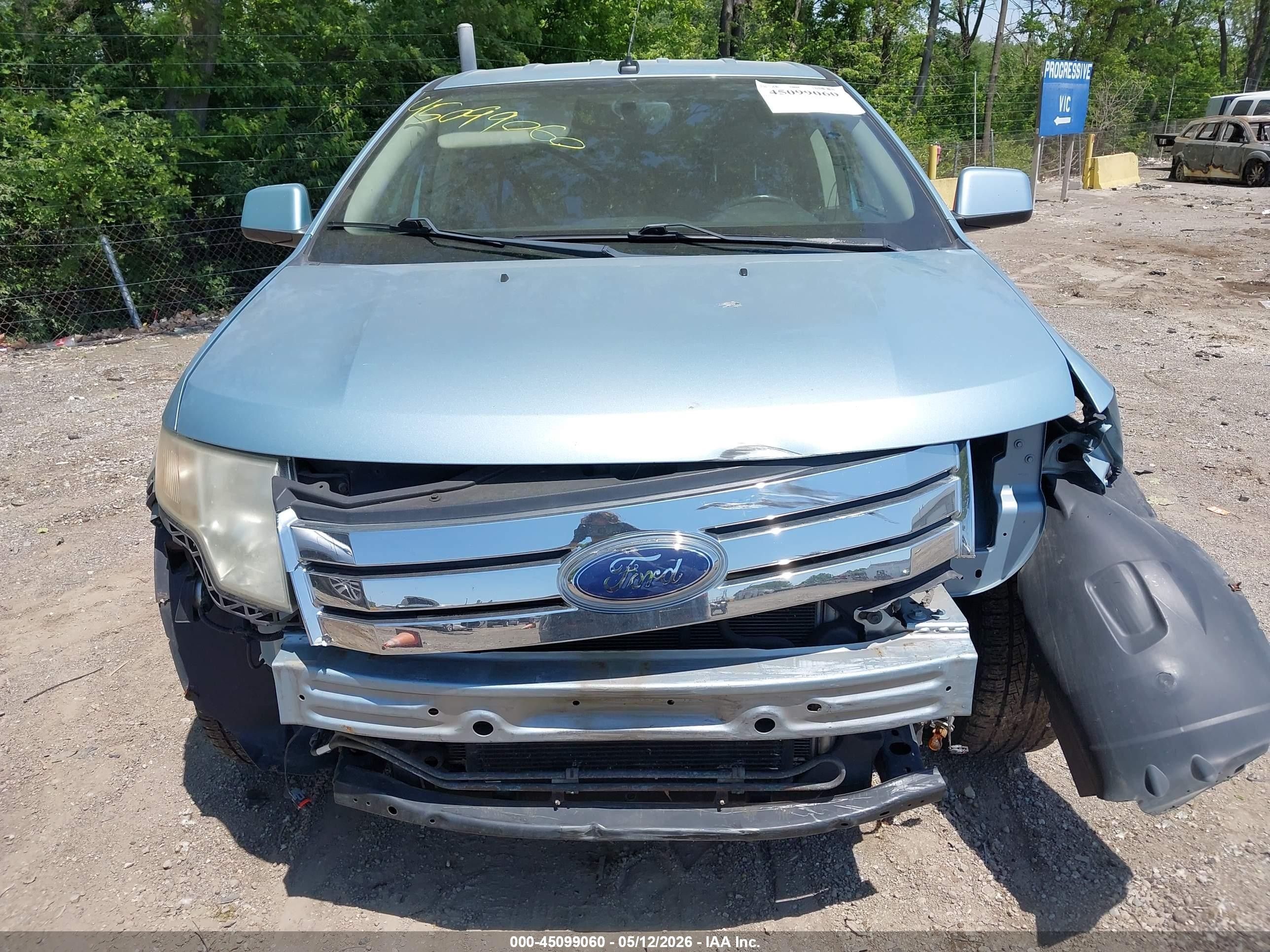 2008 Ford Edge Limited Light Blue vin: 2FMDK39C98BA66742