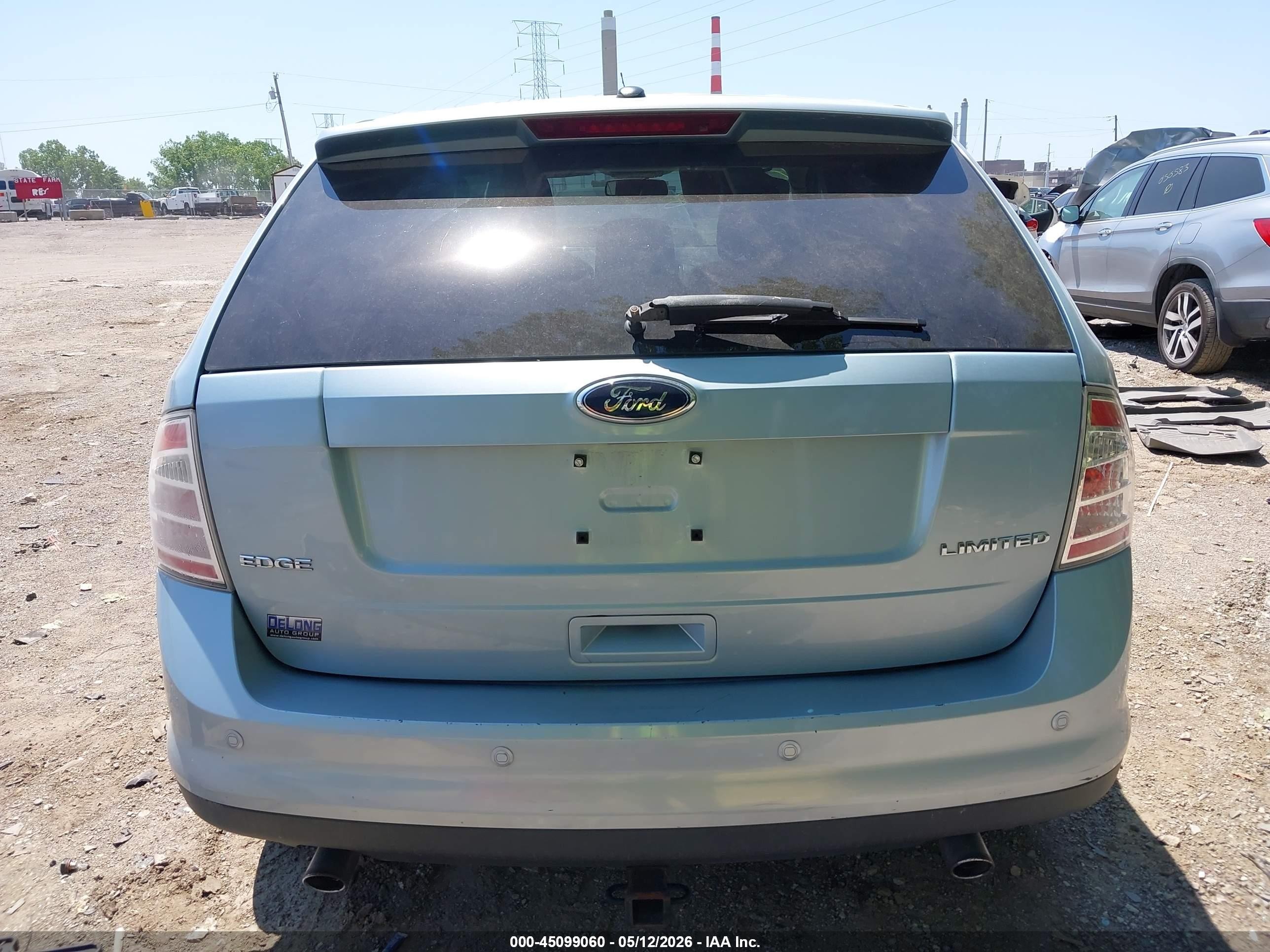 2008 Ford Edge Limited Light Blue vin: 2FMDK39C98BA66742