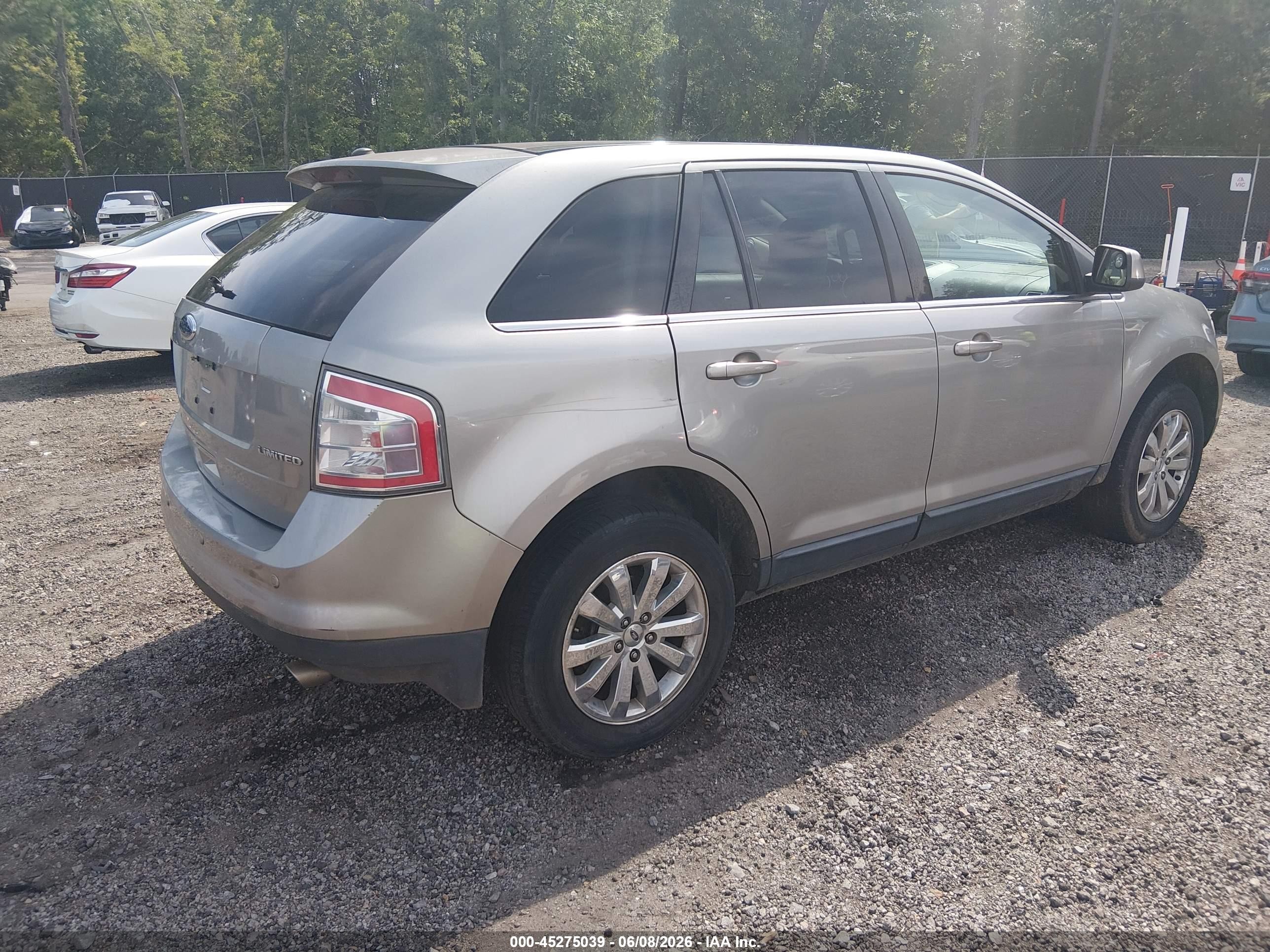 2008 Ford Edge Limited Серый vin: 2FMDK39C98BB12974