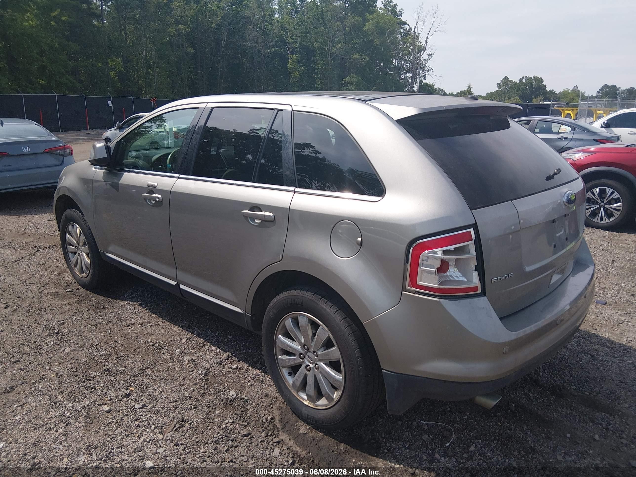 2008 Ford Edge Limited Серый vin: 2FMDK39C98BB12974