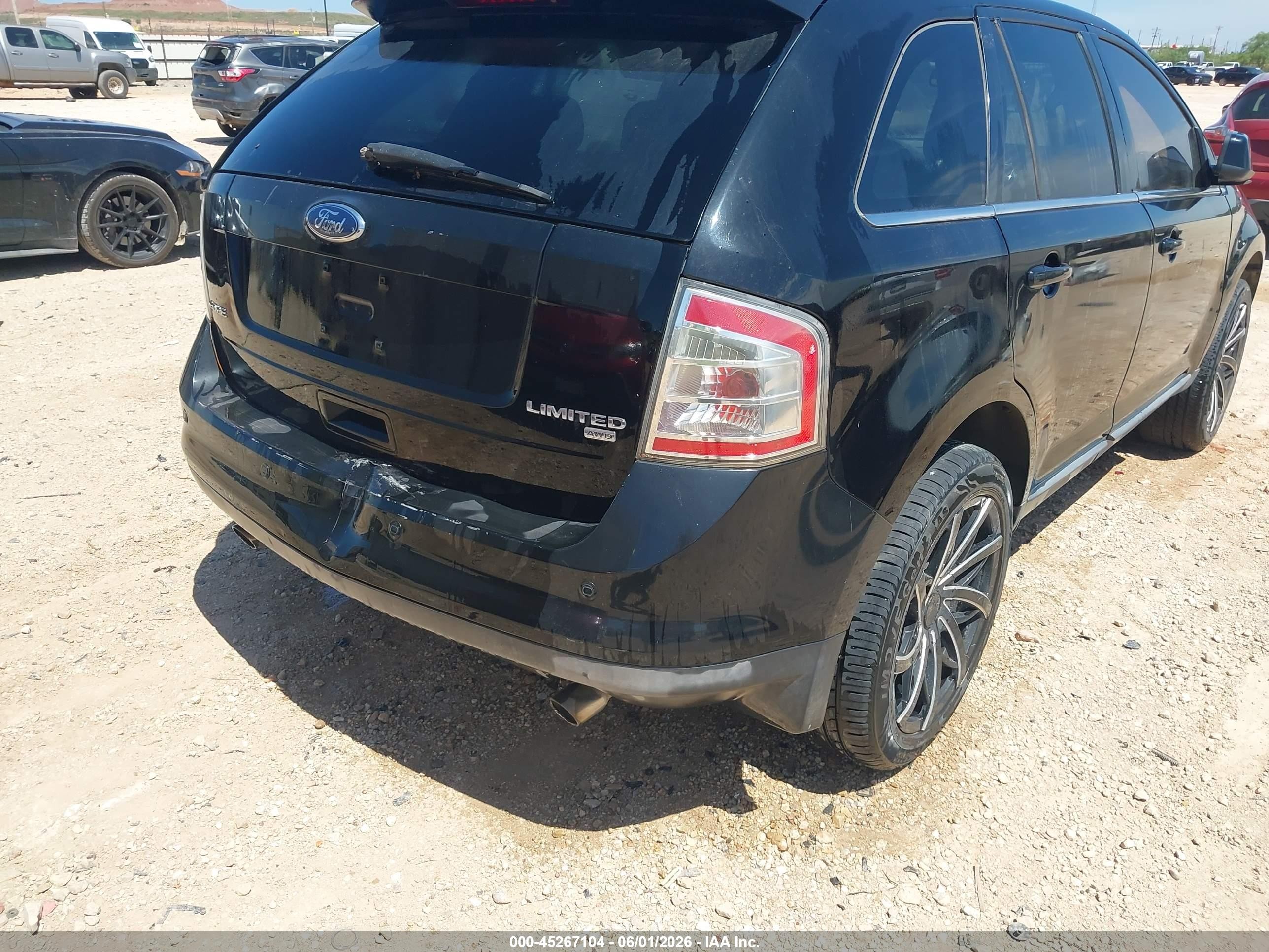 2009 Ford Edge Limited Black vin: 2FMDK39C99BA54415