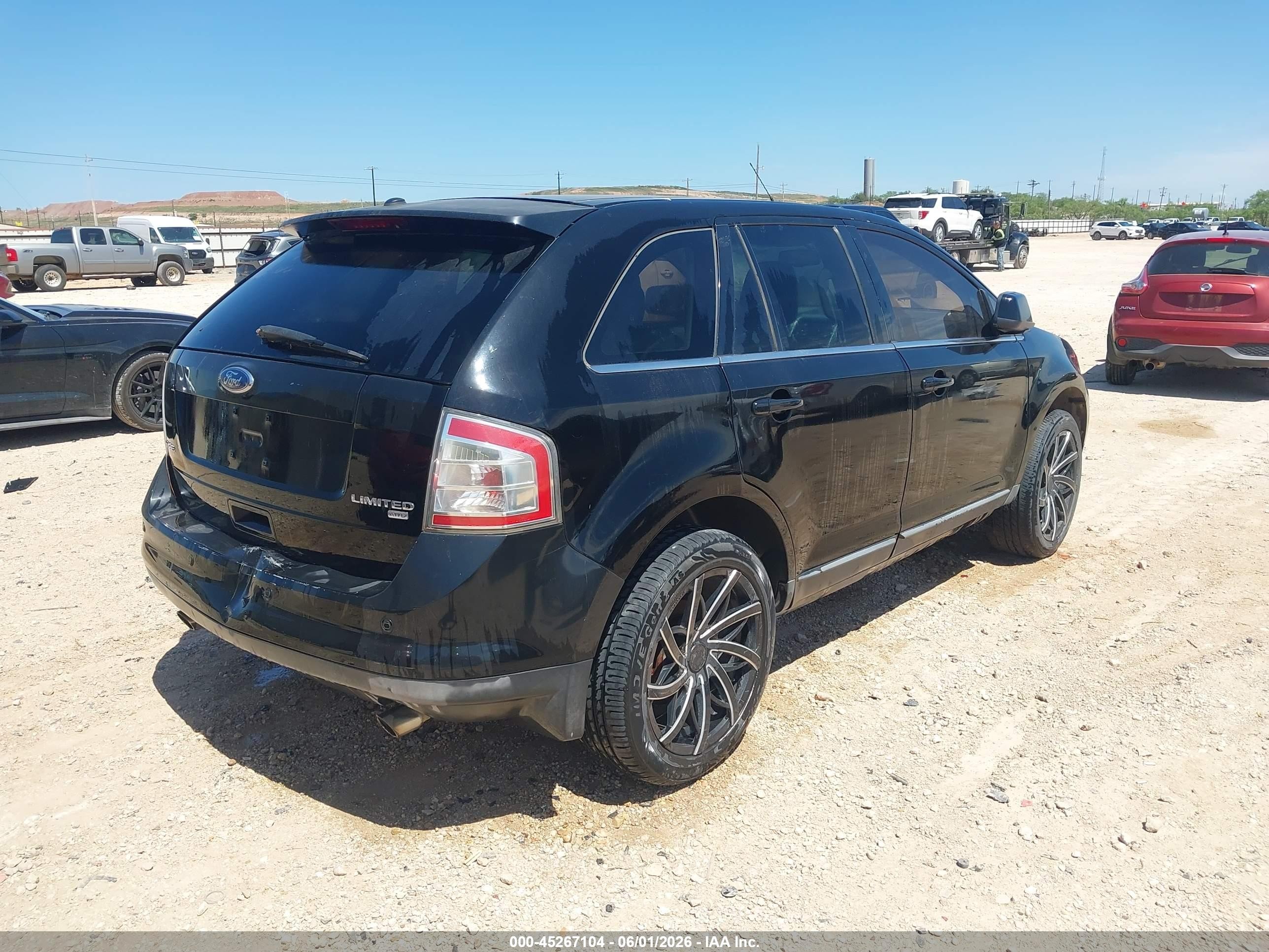 2009 Ford Edge Limited Black vin: 2FMDK39C99BA54415