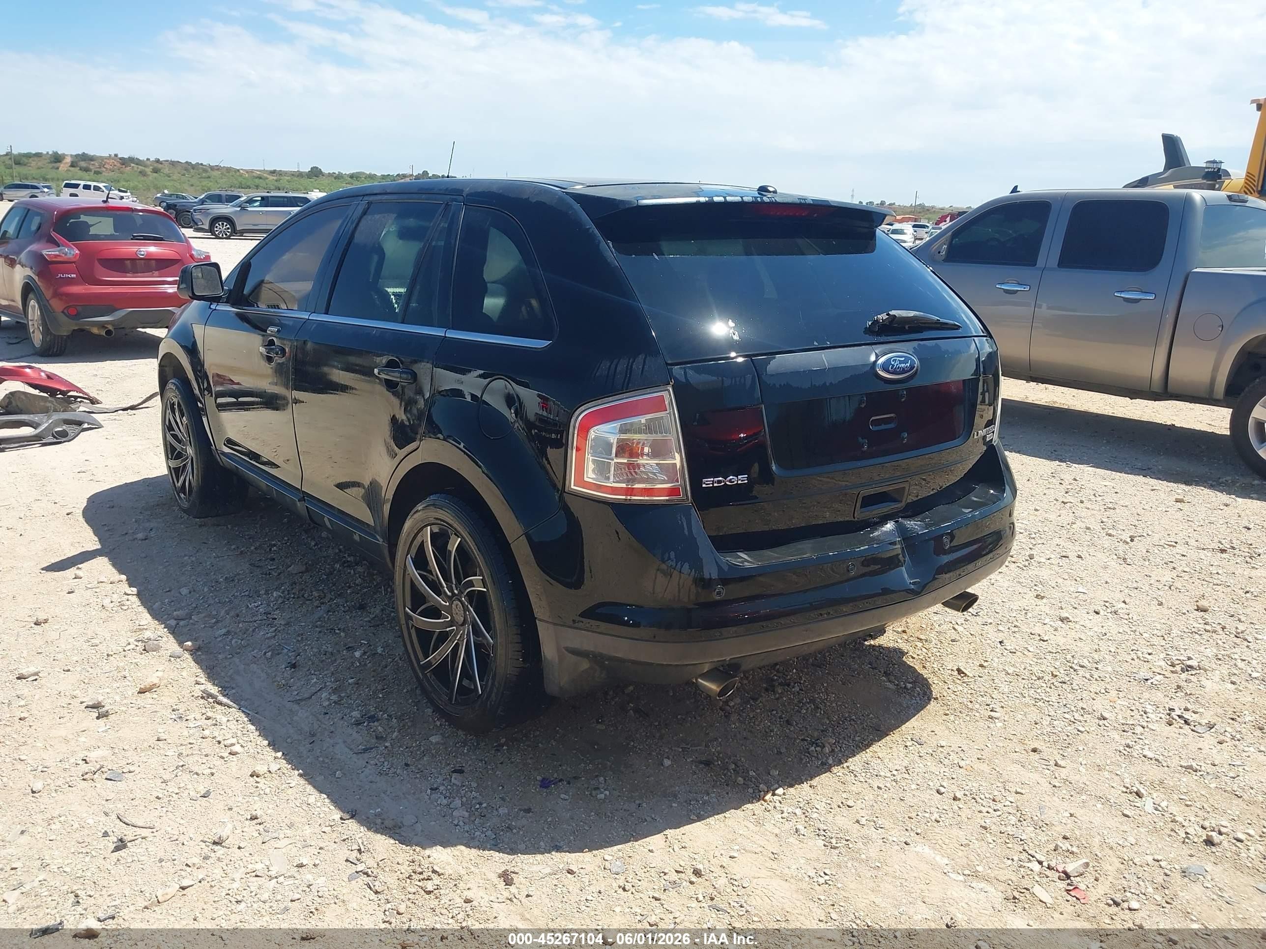 2009 Ford Edge Limited Black vin: 2FMDK39C99BA54415
