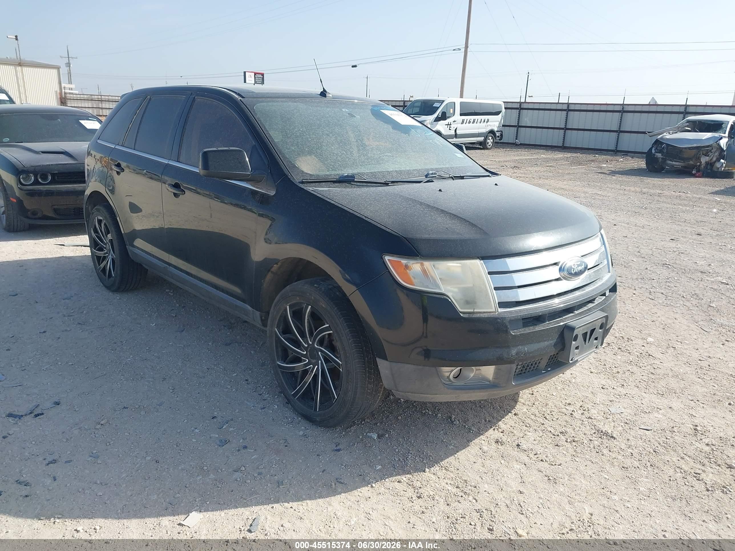 2009 Ford Edge Limited Black vin: 2FMDK39C99BA54415