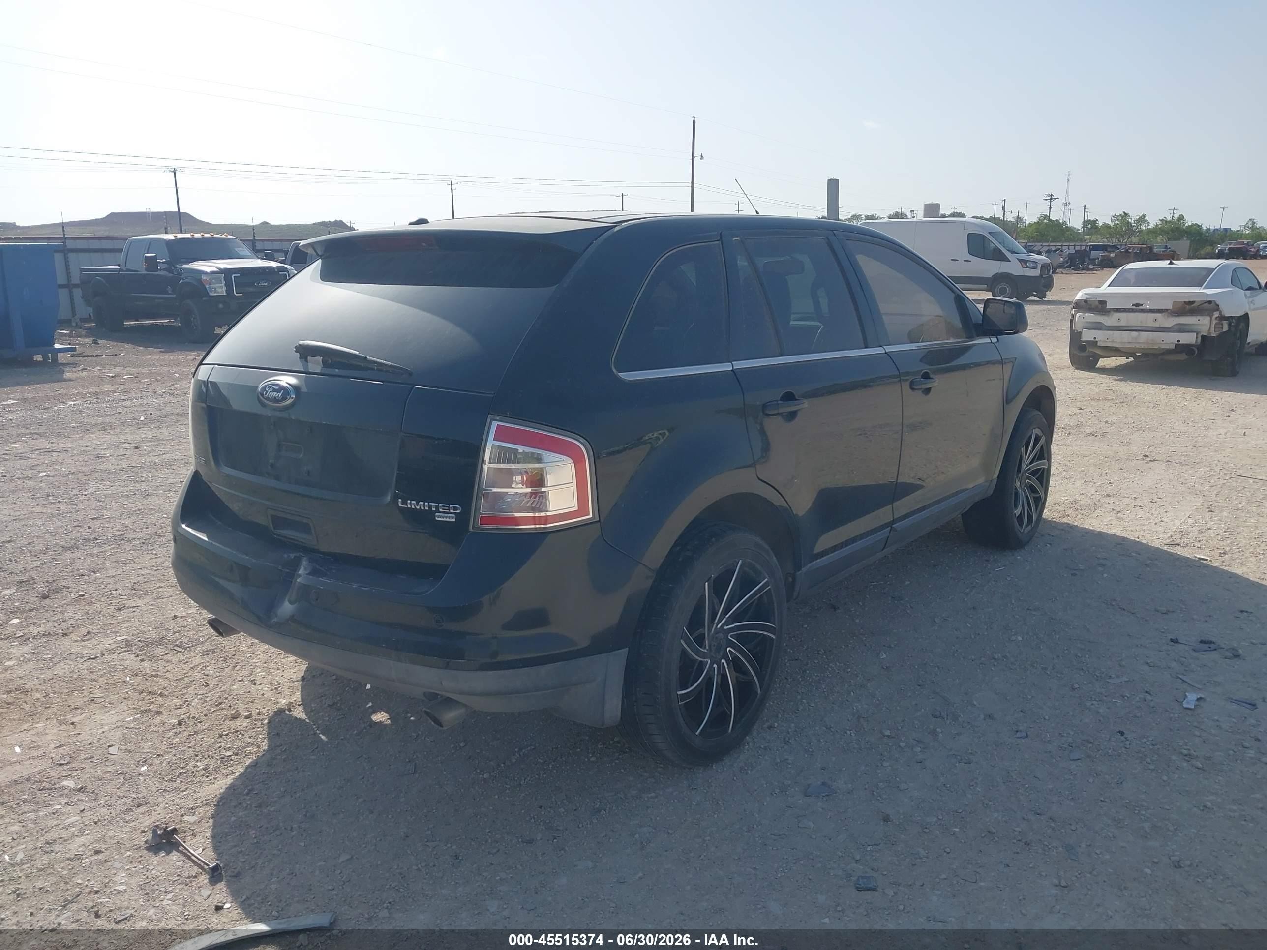 2009 Ford Edge Limited Black vin: 2FMDK39C99BA54415