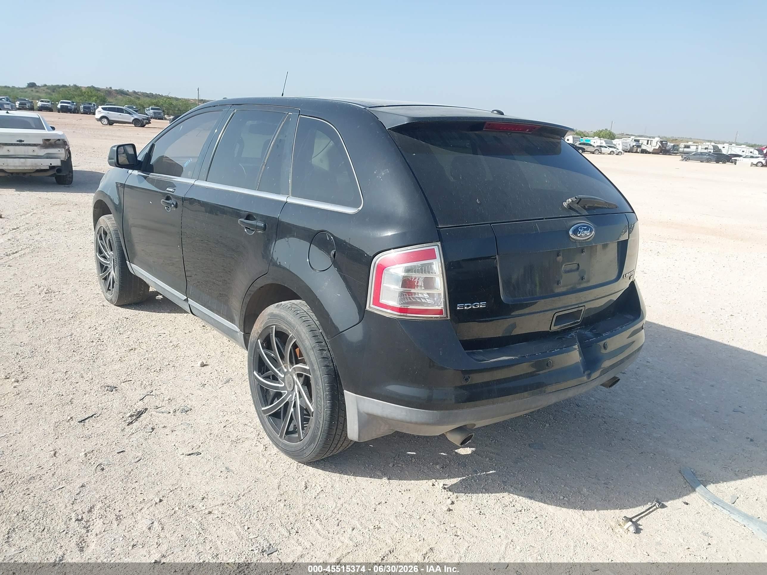 2009 Ford Edge Limited Black vin: 2FMDK39C99BA54415