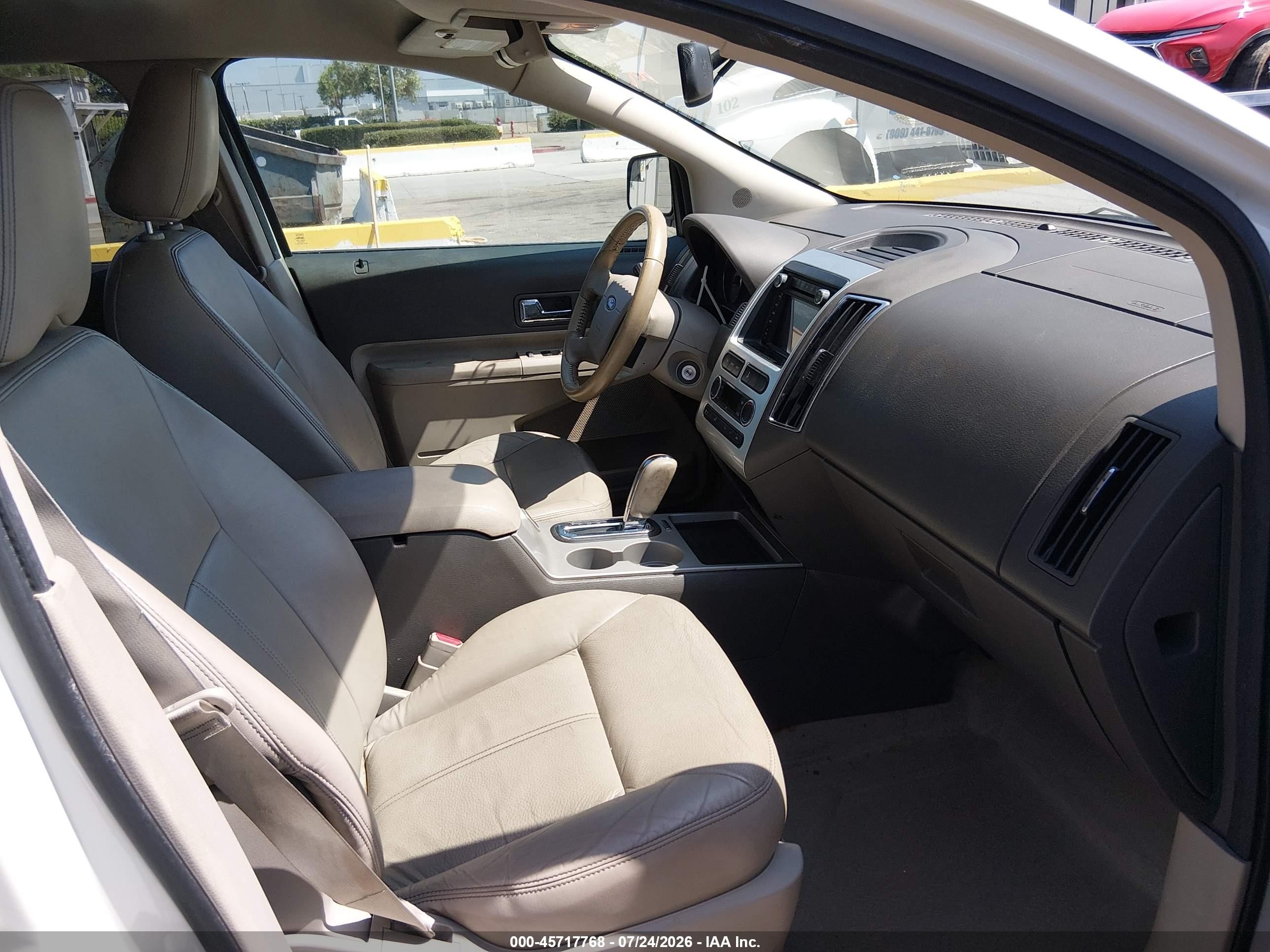 2009 Ford Edge Limited White vin: 2FMDK39C99BA76950