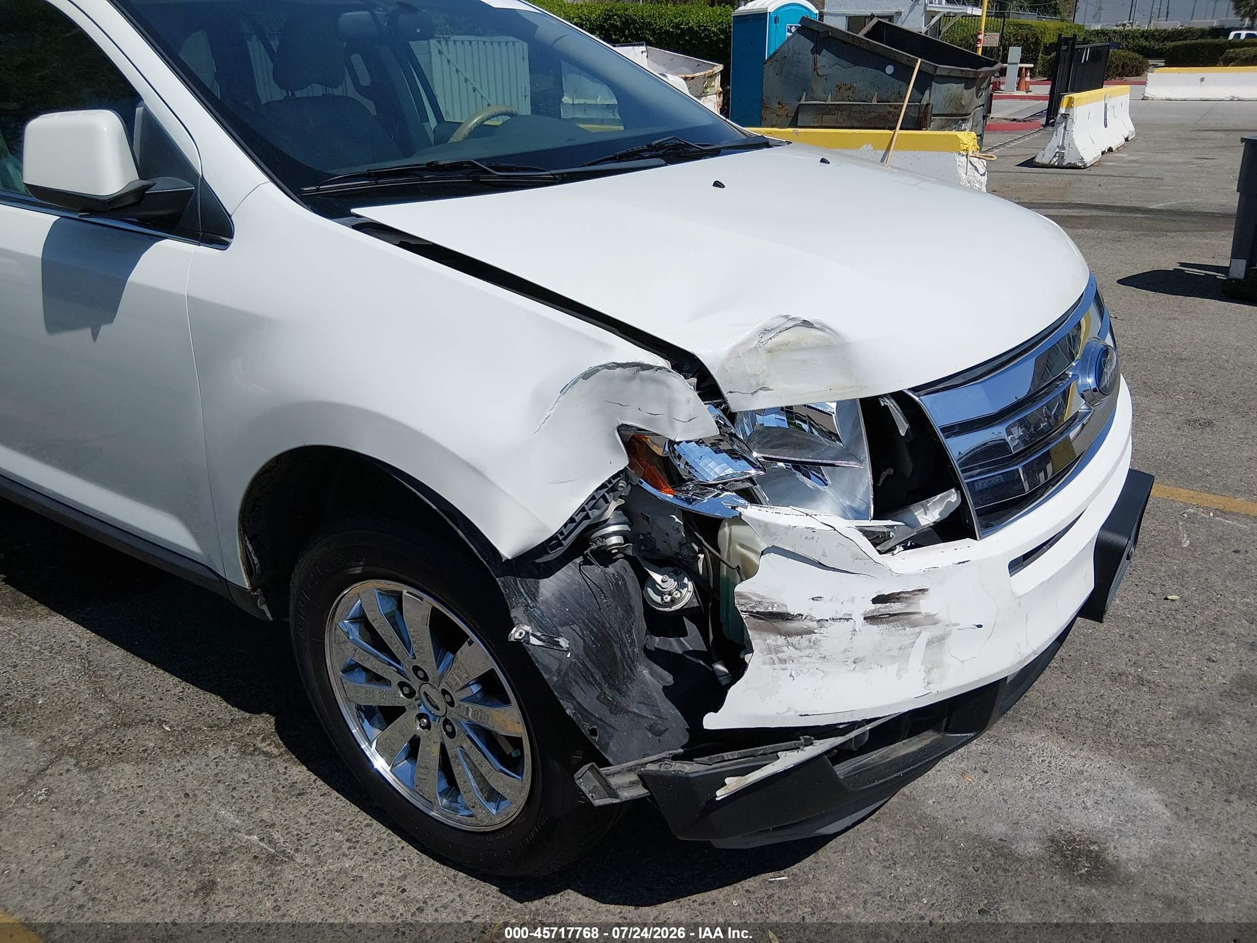 2009 Ford Edge Limited White vin: 2FMDK39C99BA76950