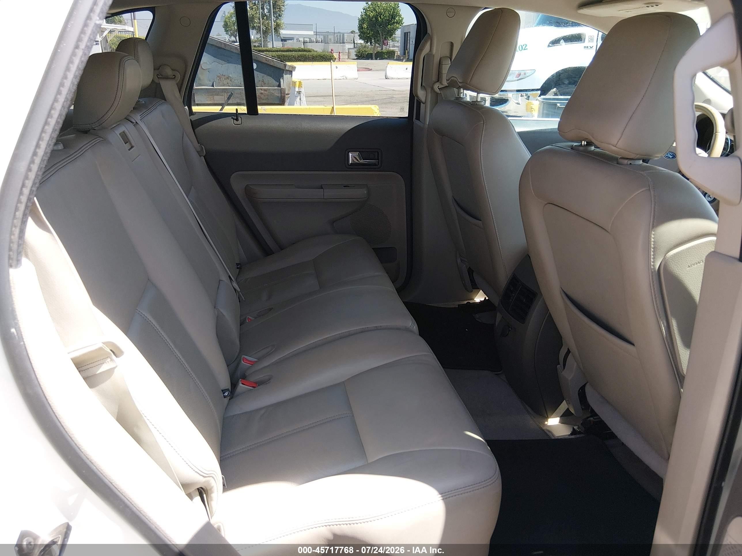 2009 Ford Edge Limited White vin: 2FMDK39C99BA76950