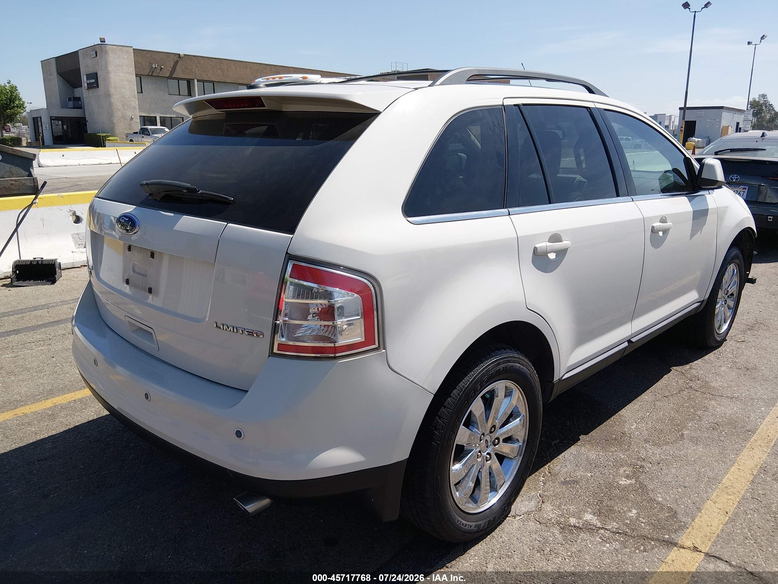 2009 Ford Edge Limited White vin: 2FMDK39C99BA76950