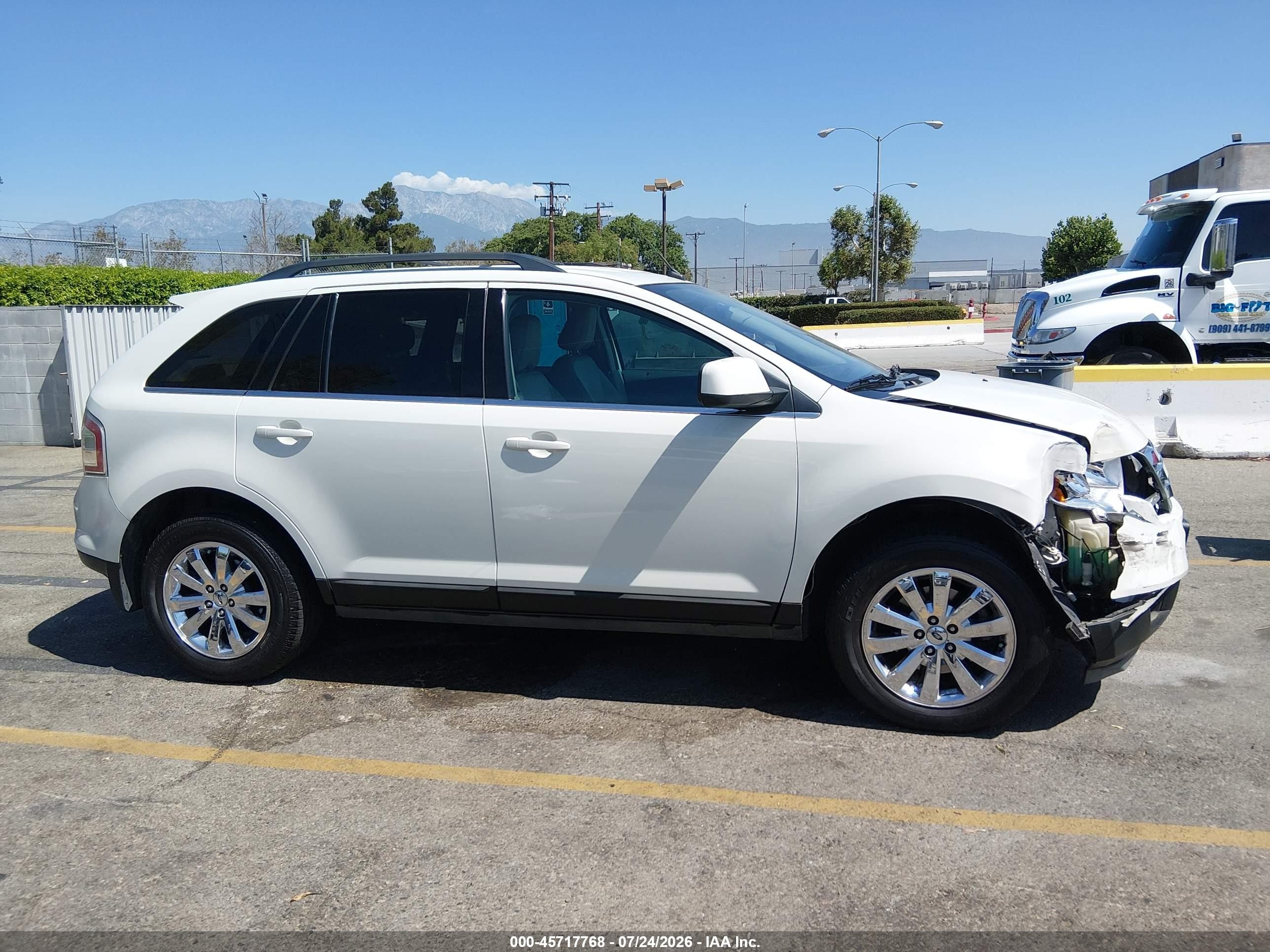 2009 Ford Edge Limited White vin: 2FMDK39C99BA76950