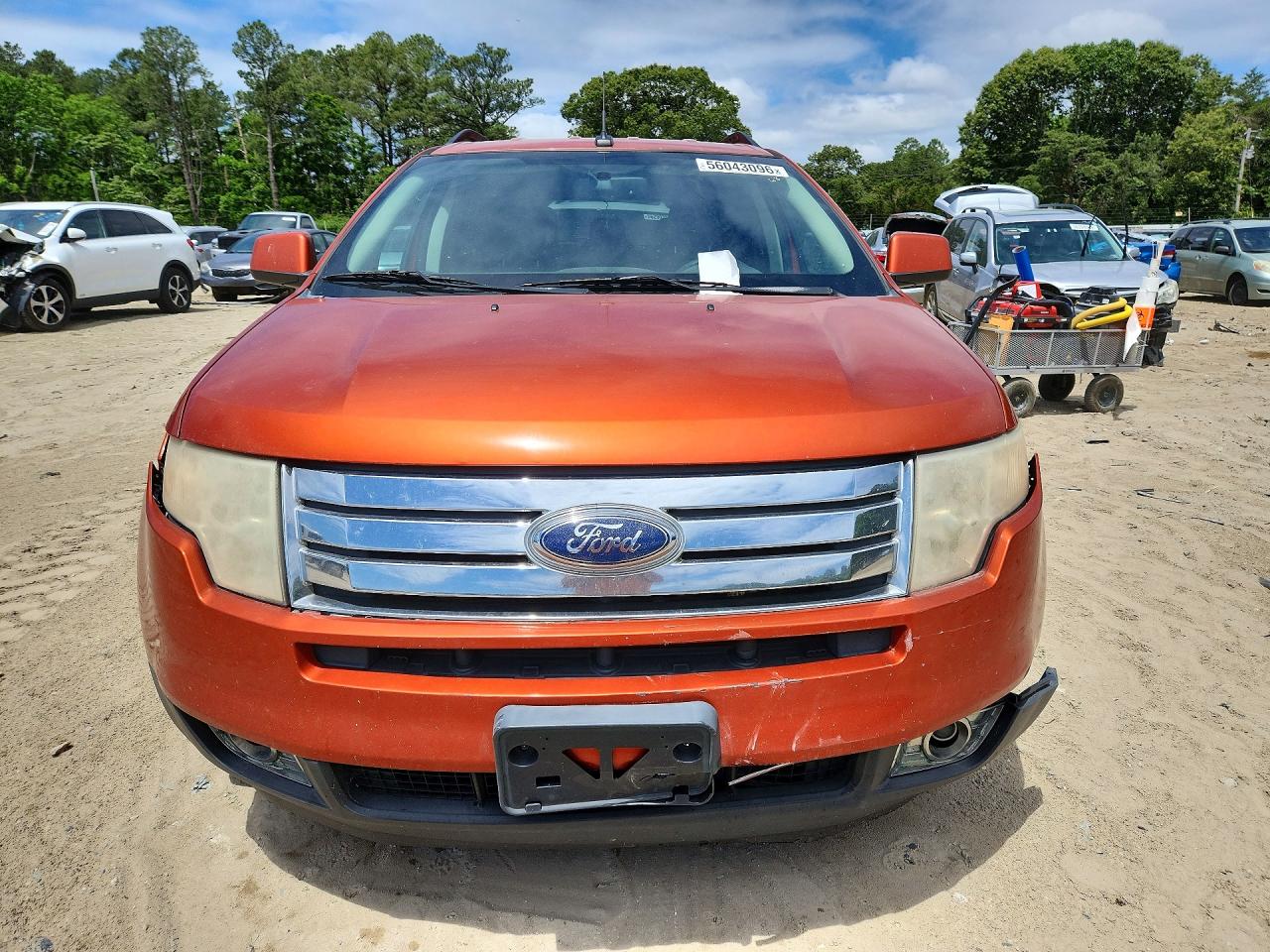 2007 Ford Edge Sel Plus Orange vin: 2FMDK39CX7BA56512