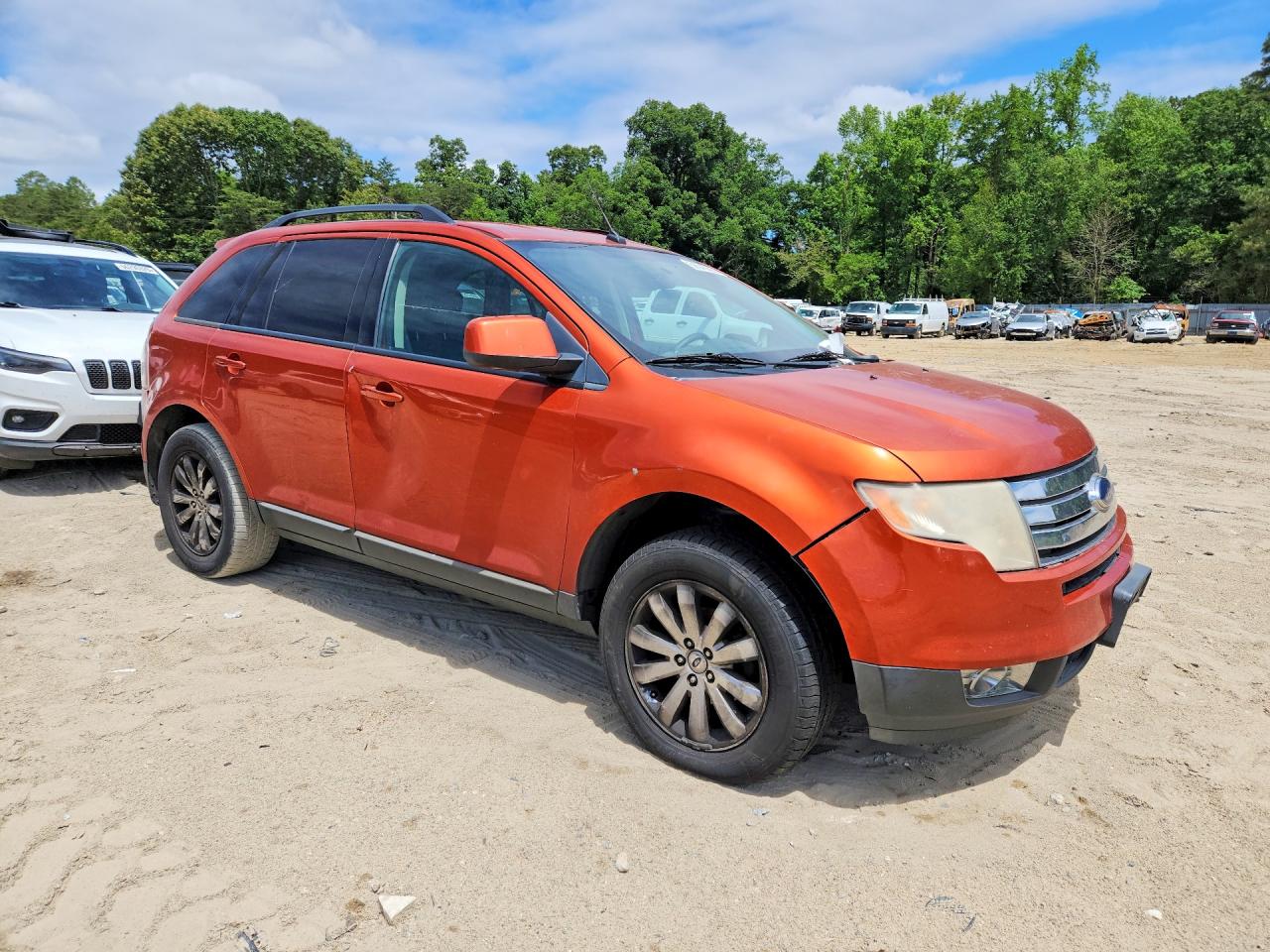 2007 Ford Edge Sel Plus Orange vin: 2FMDK39CX7BA56512