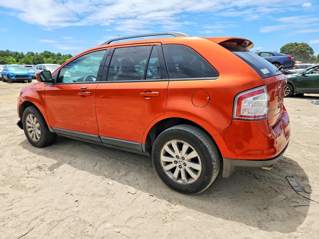 2007 Ford Edge Sel Plus Orange vin: 2FMDK39CX7BA56512